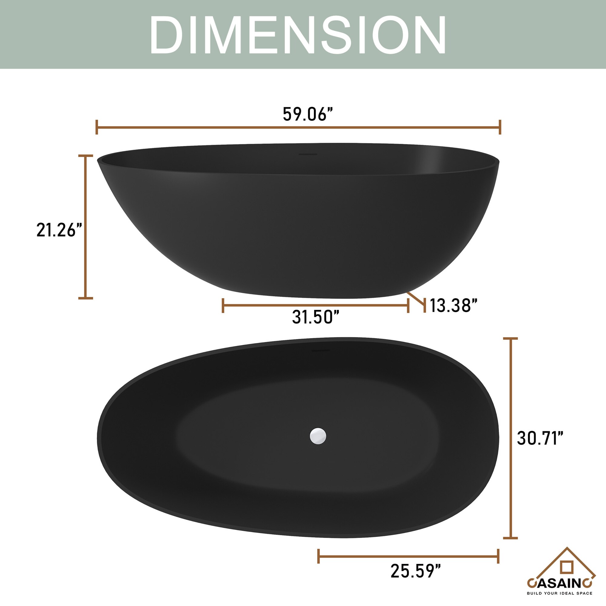 CASAINC CA-16-00559B bathtubs - View #6