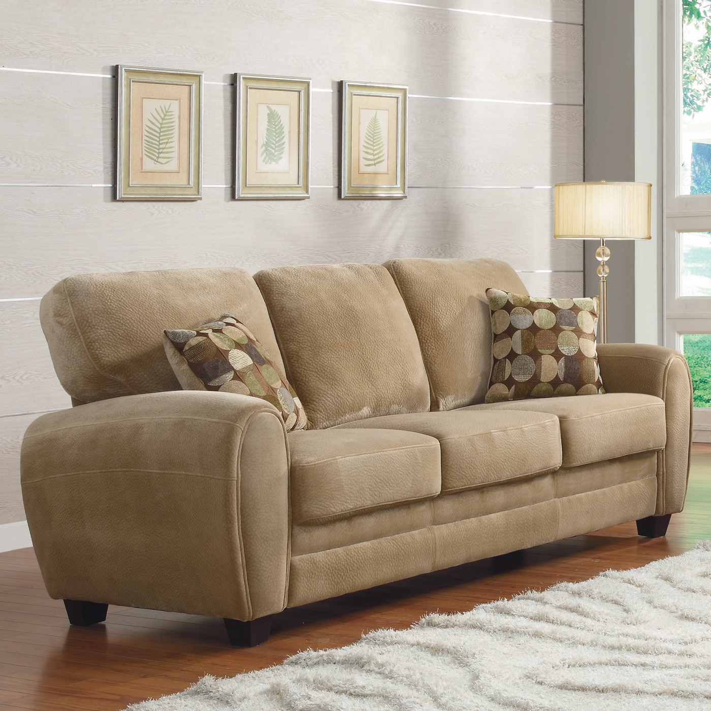 Light brown deals suede couch