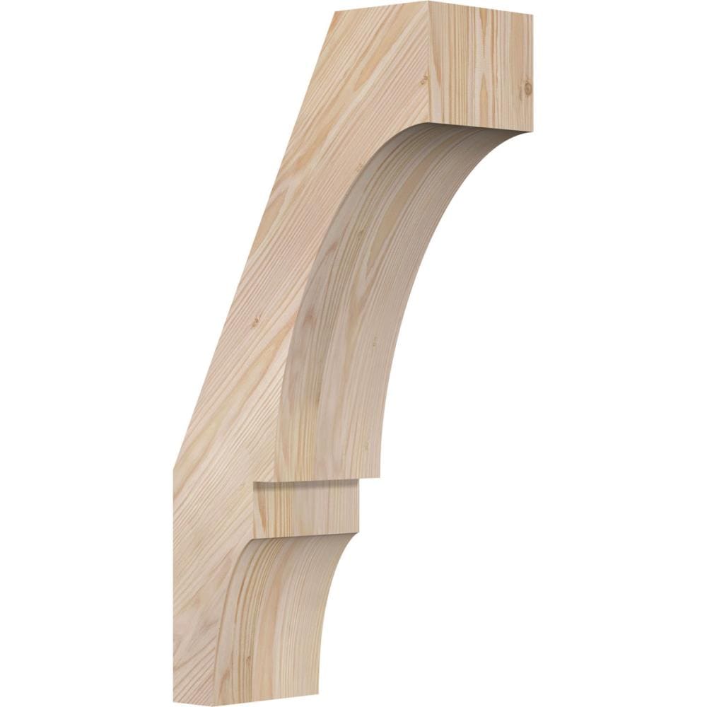 Ekena Millwork BRC06X12X24BOA00SDF 5-1/2-in x 12-in x 24-in Douglas Fir Unfinished Wood Balboa Smooth Knee Brace