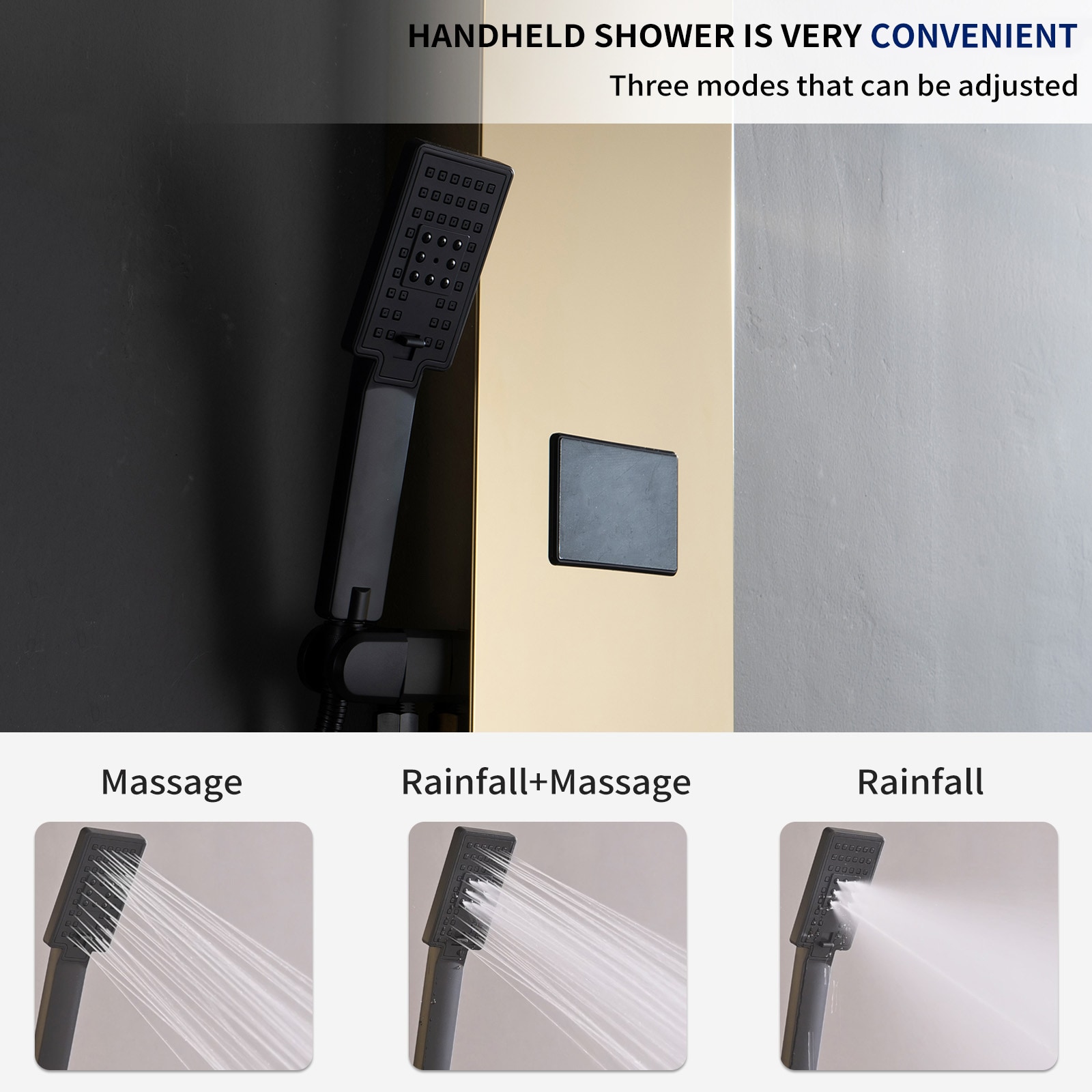 BWE YTP20-BGK Showerhead-Bar-Panels - View #6