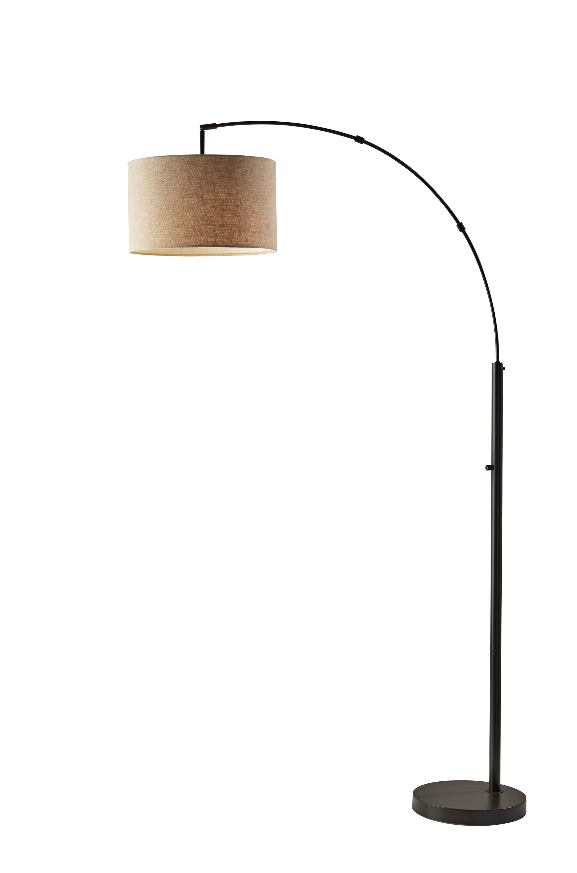 Adesso Preston 76-in Dark Bronze Arc Floor Lamp in the Floor Lamps 