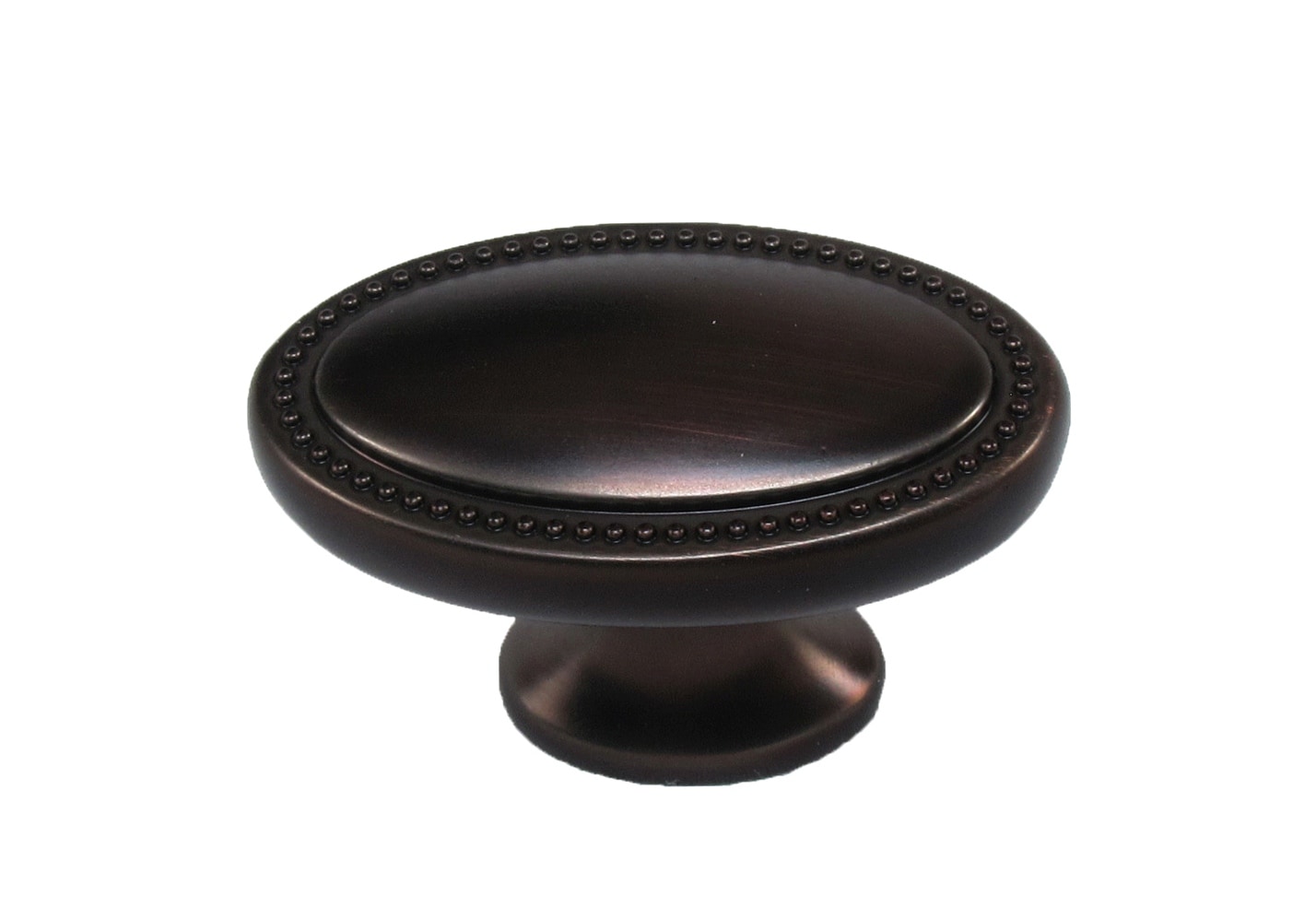 Aged Bronze Oval Traditional Cabinet Knob | - allen + roth D2577-38ABZ