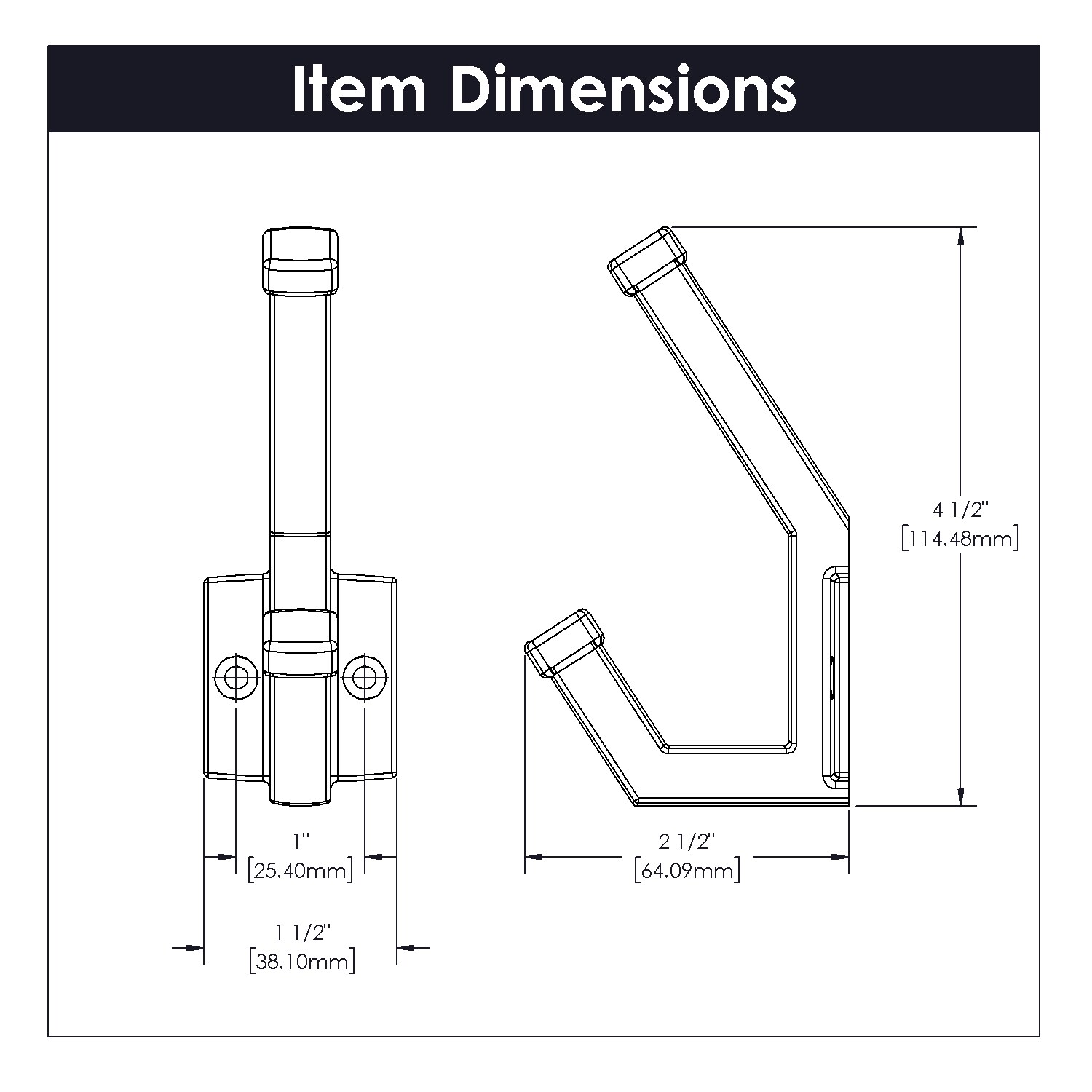 Belwith Keeler B077994BGB Decorative-Wall-Hooks - View #4