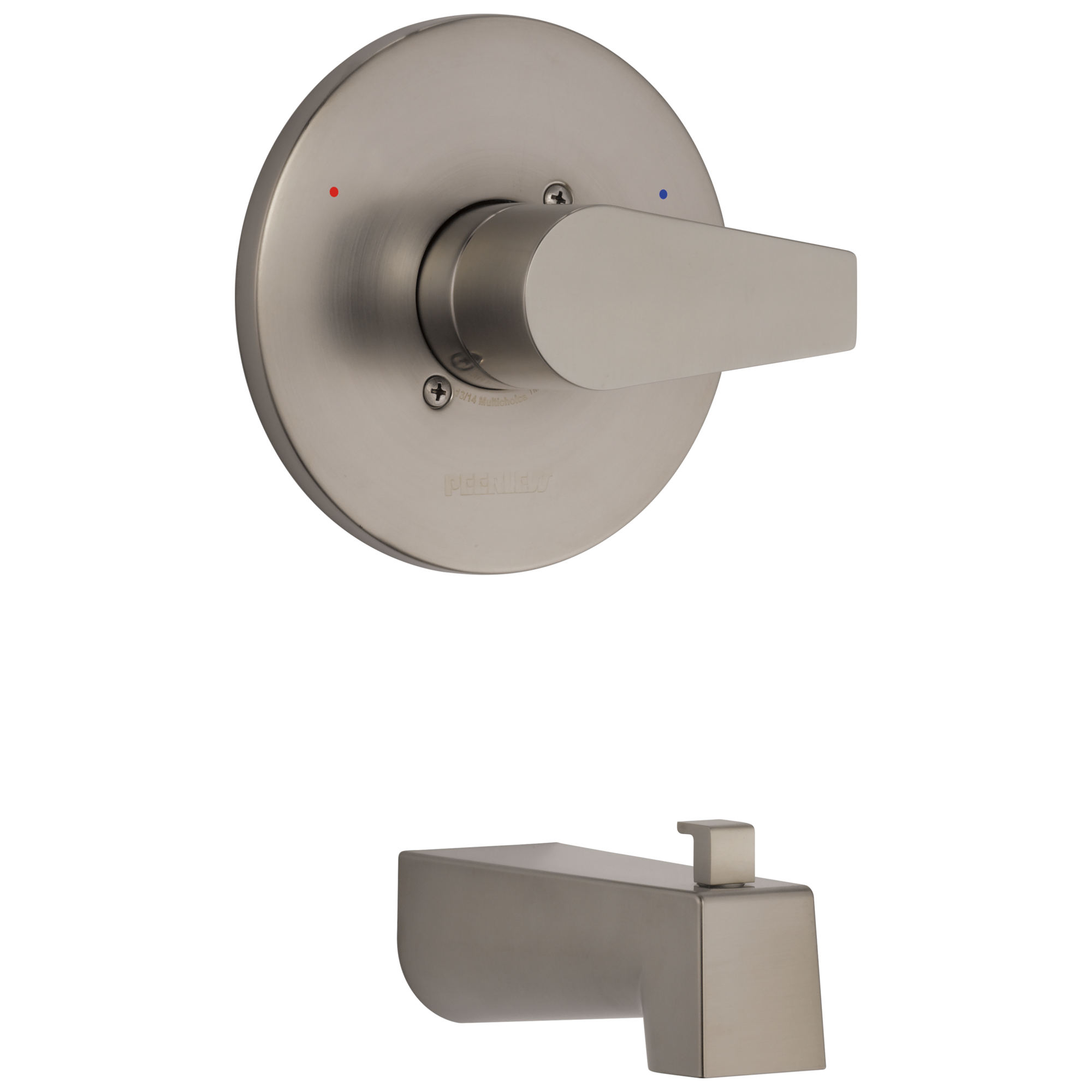 Peerless PTT14119-BN Xander Brushed Nickel 3.25-Inches Universal Bathtub/Shower Diverter 0.5-Inches -ID