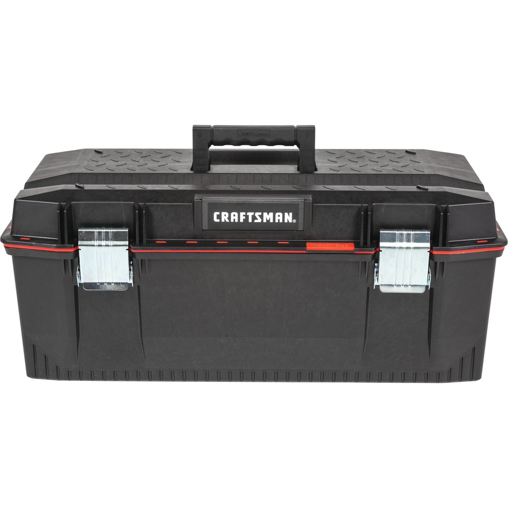 Tool Box, Plastic Small Tool Box with Latch and Removable Tray, Lockable  Tool Box for Home
