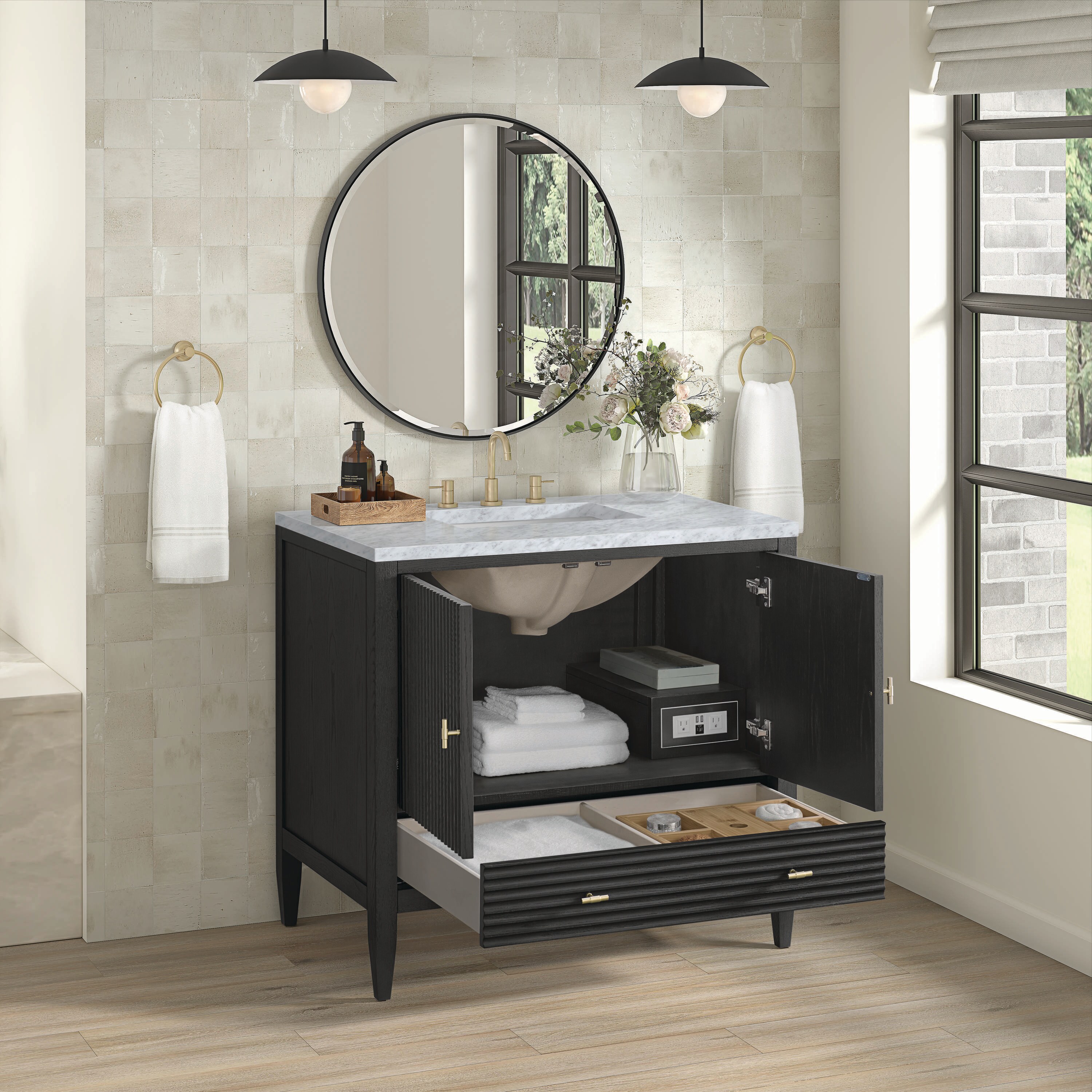 James Martin Vanities 485-V36-CBO-3CAR Bath-Vanity-Combo - View #4