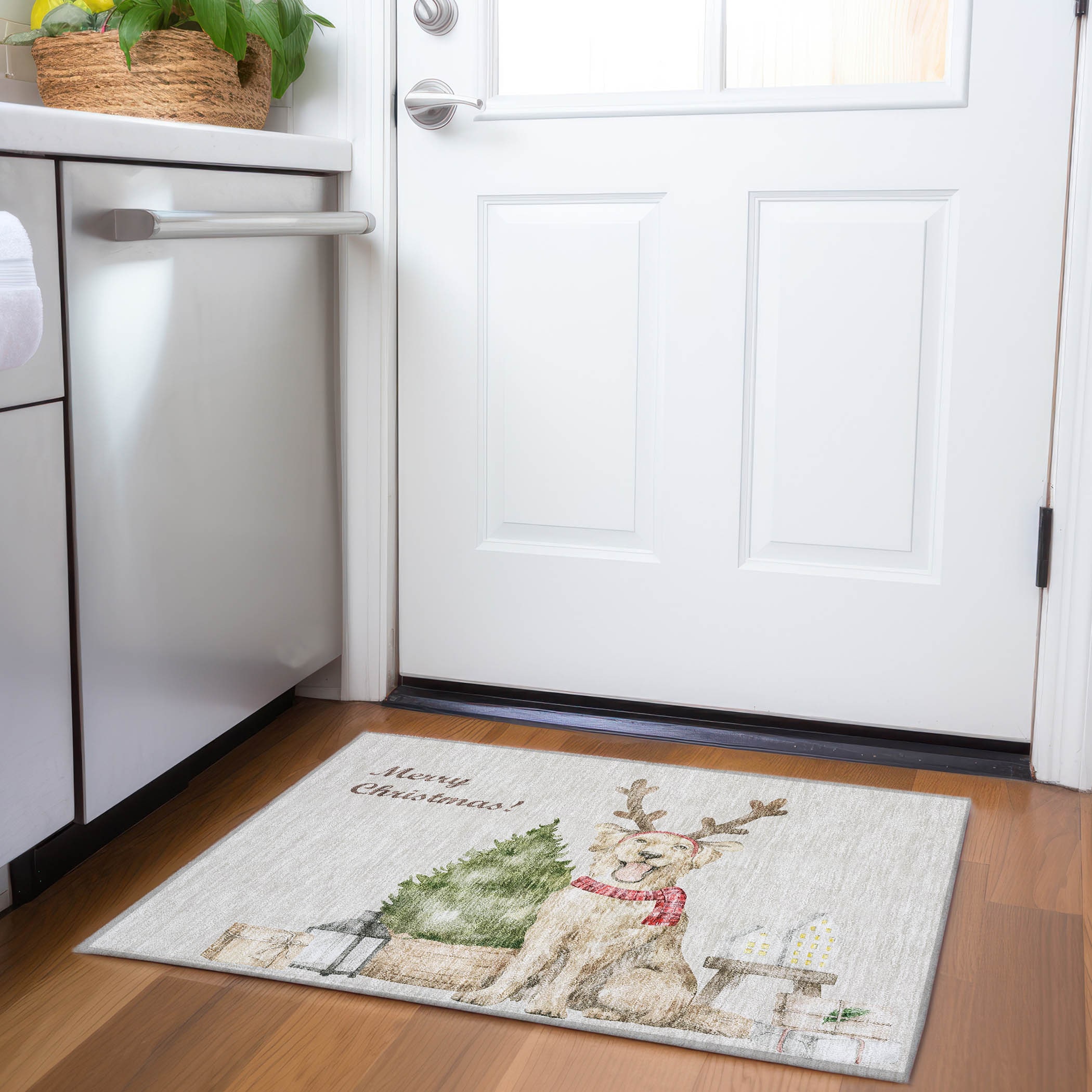 Addison Rugs AMF219TA20X30 Mayfield AMF219TA 2 x 3 (ft) Loomed Taupe Rectangular Indoor Abstract Machine washable Pet Friendly Area rug