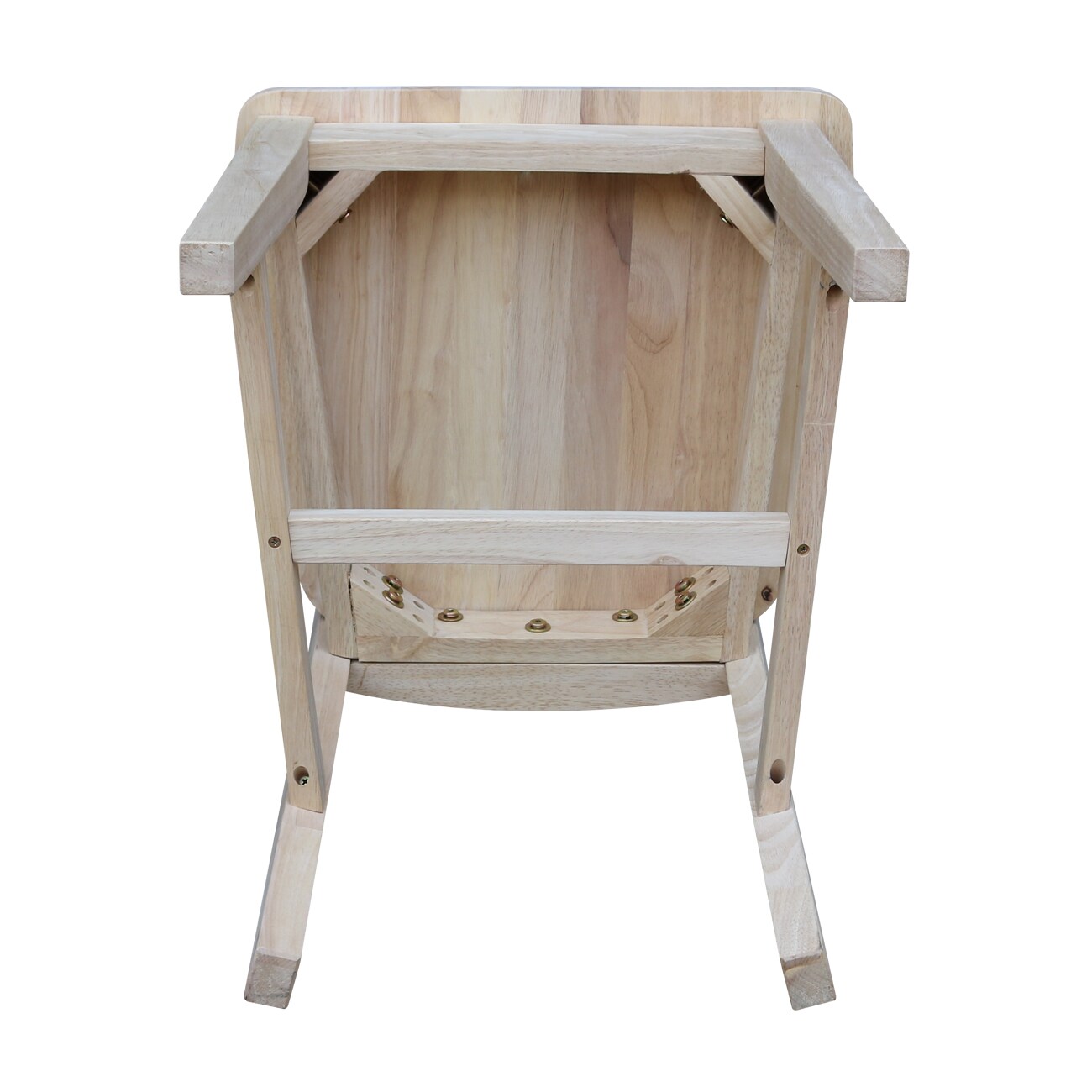 Windsor White High Slat Solid Wood Side Chair Set
