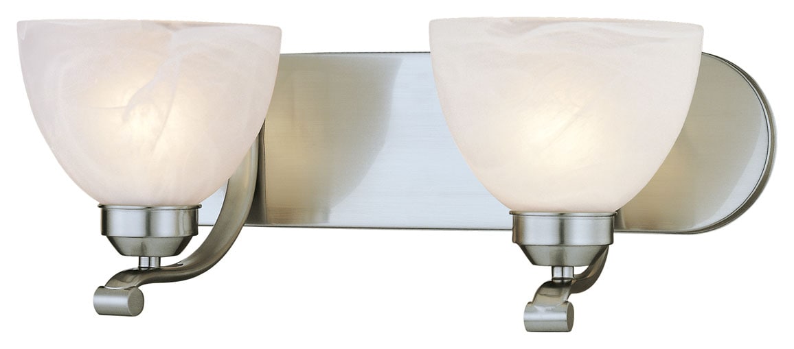 Minka Lavery 5422-84 Paradox 18-in 2-Light Brushed Nickel Transitional Vanity Light Bar