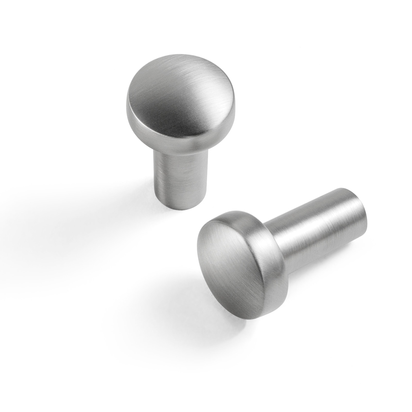 Miaokesen 1827NL-DK 4/5-in Brushed Nickel Cylindrical Modern Cabinet Knob 6 -Pack