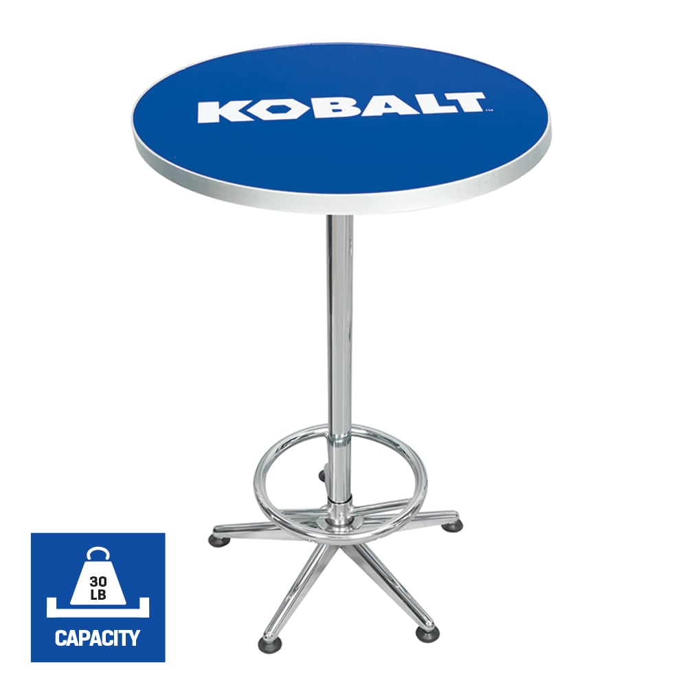 Kobalt Blue Chrome Casual Dining Room Set with Round Table Seats 2 52319 at Lowes