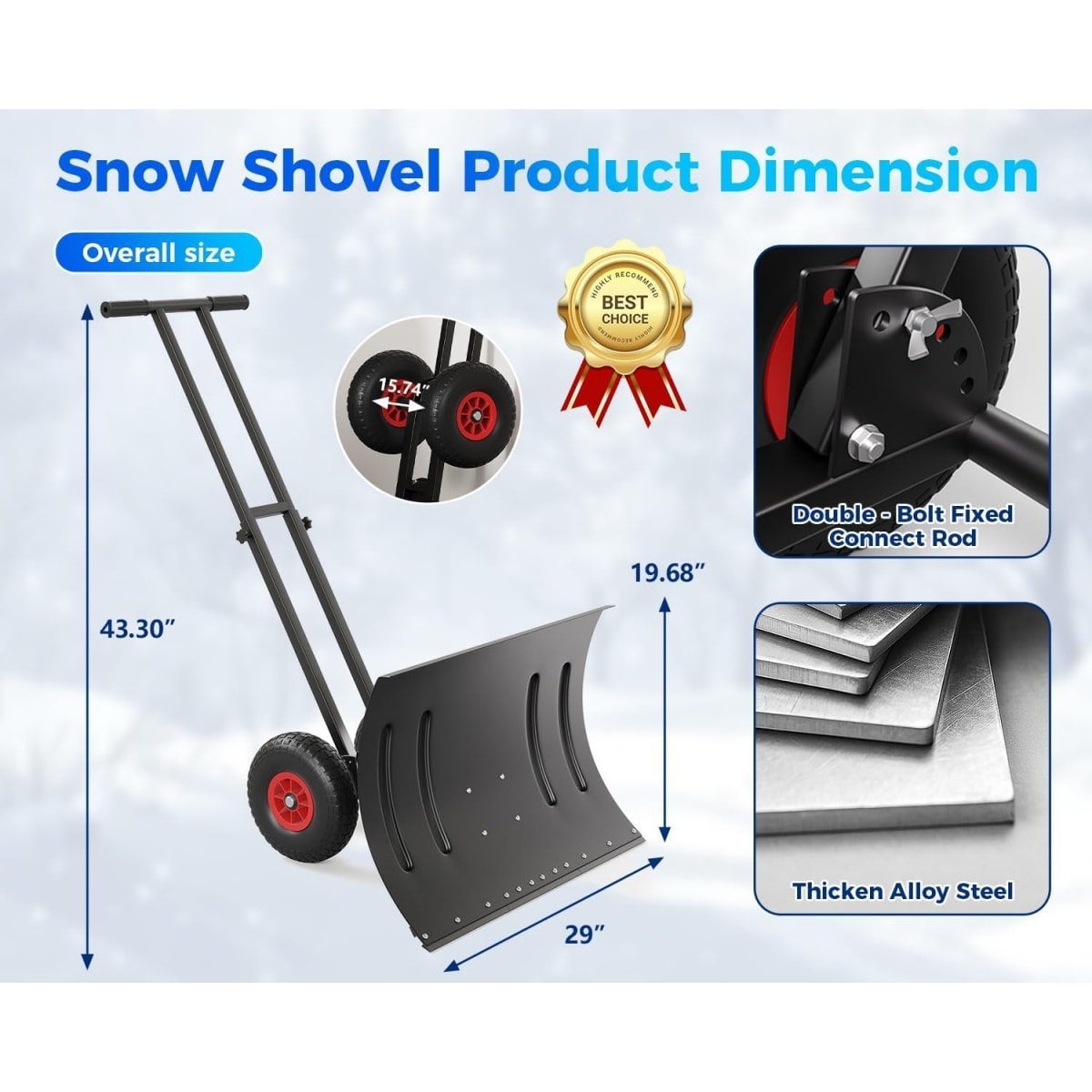 Garvee BY-251210LA31 Snow-Shovels - View #4
