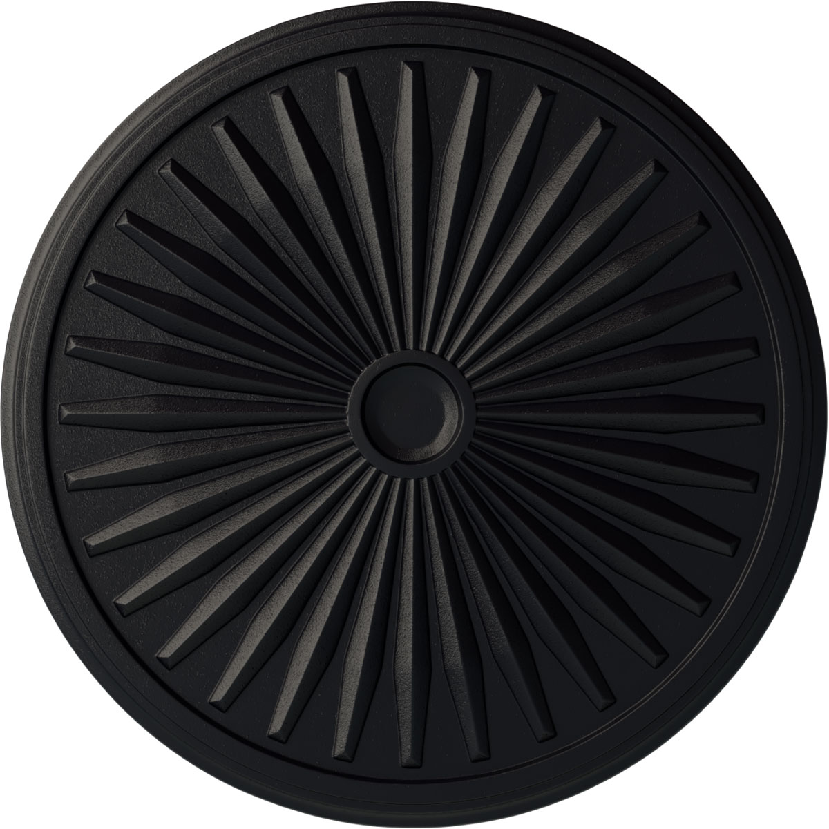 Ekena Millwork CM33LESGS Leandros 33.125-in W x 33.125-in L Painted Steel Gray Polyurethane Whole Ceiling Medallion