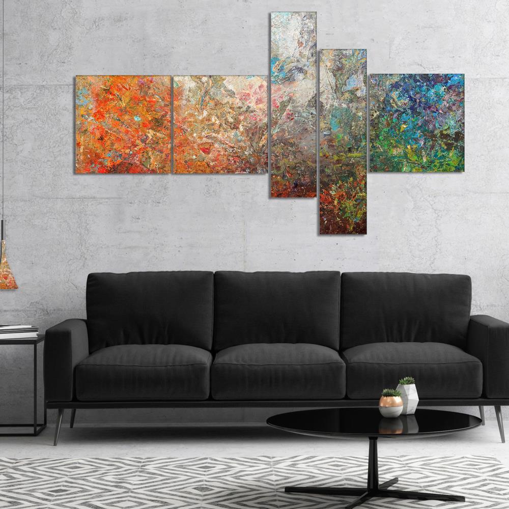 Designart 32-in H x 60-in W Modern Print on Canvas PT6548-414 at Lowes.com