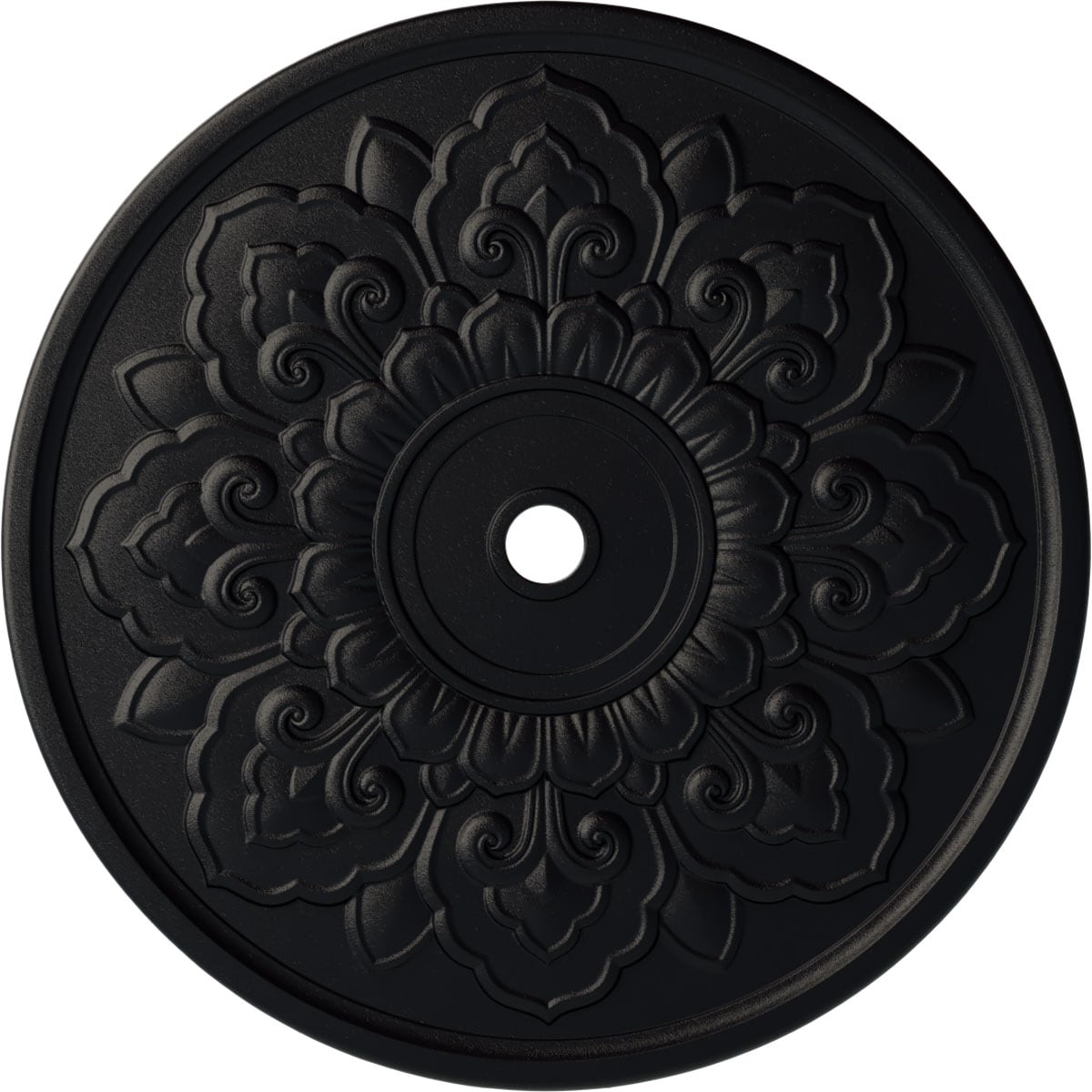 Ekena Millwork CM50LOSGS Lorry 51-in W x 51-in L Painted Steel Gray Polyurethane Whole Ceiling Medallion