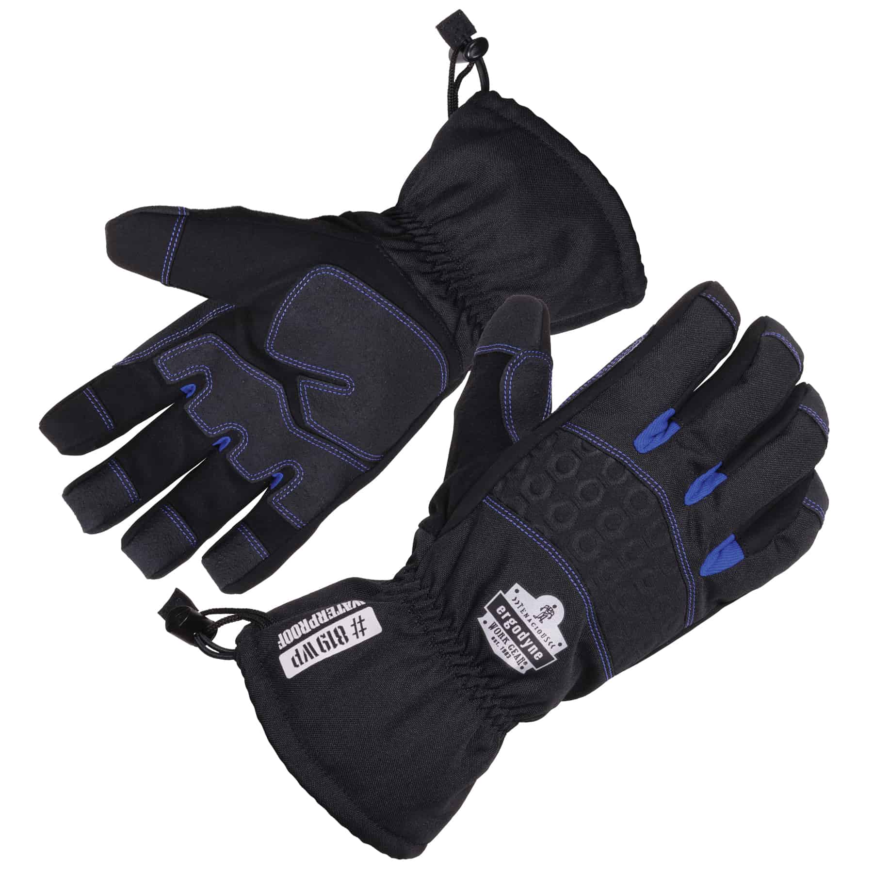 Blue Hawk 3-Pack Large Male Polyester Leather Palm Work Gloves Model #LW86156-L3P