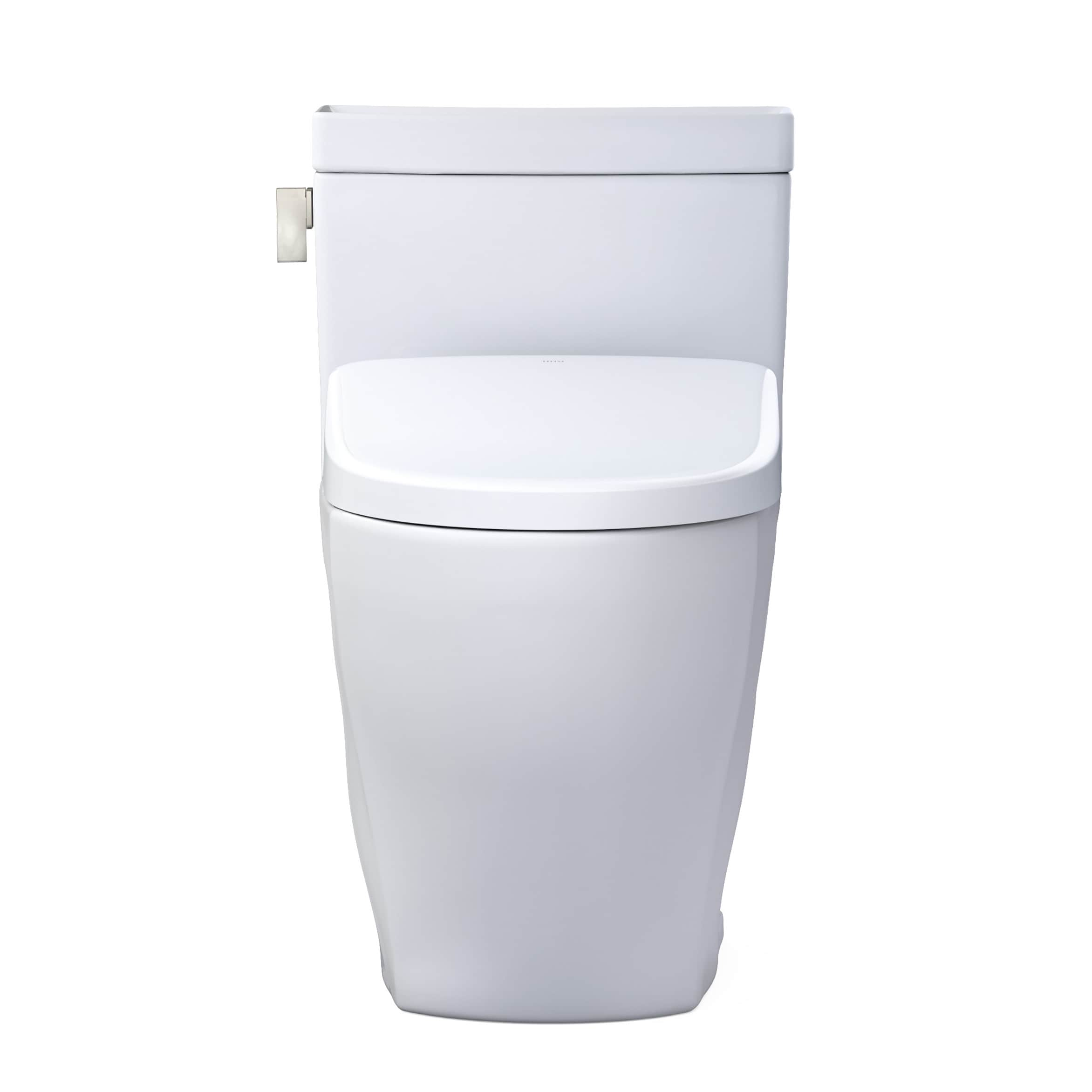 TOTO Legato Cotton White Elongated Chair Height Soft Close Bidet Toilet ...