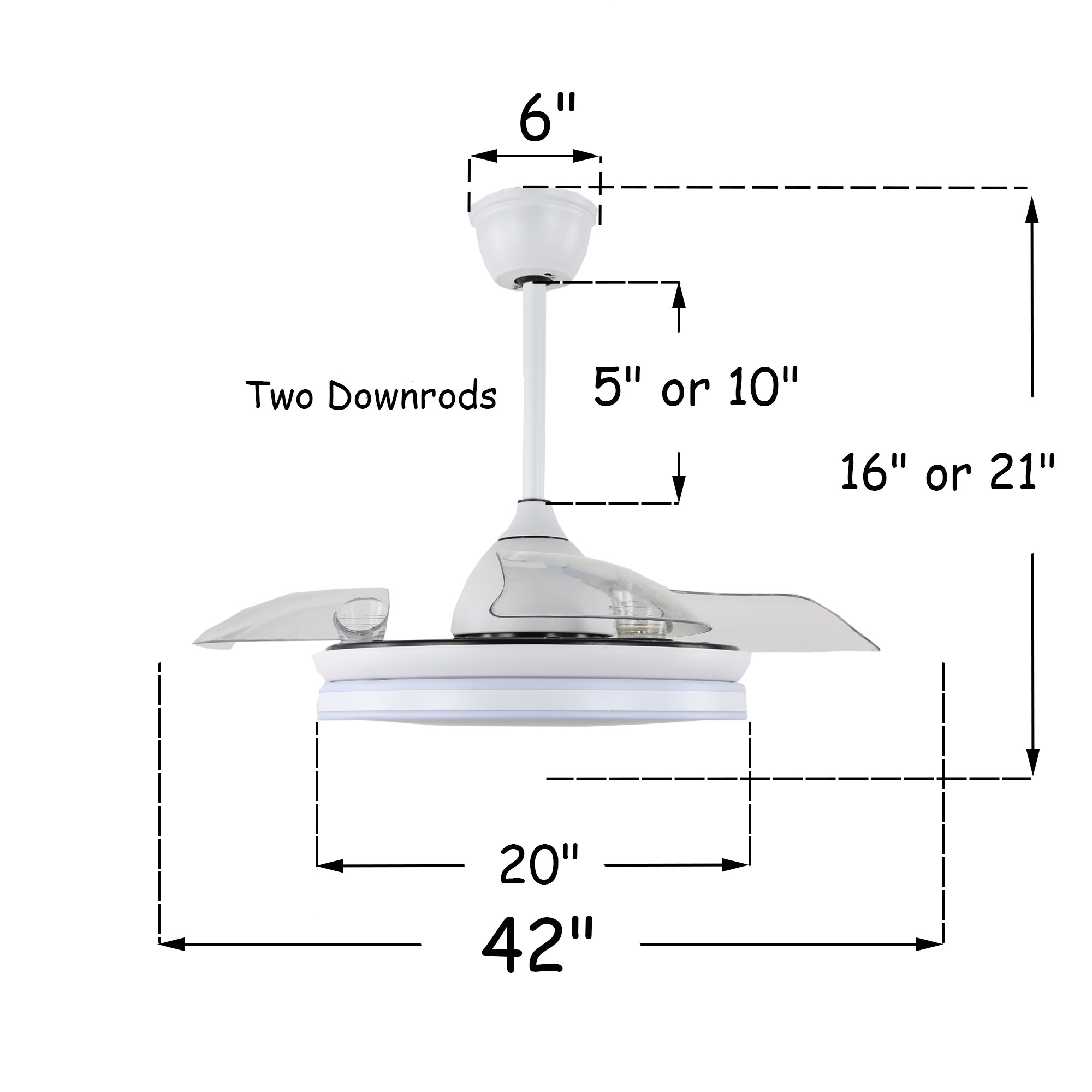 Bella Depot BD4252-W Ceiling-Fans - View #8