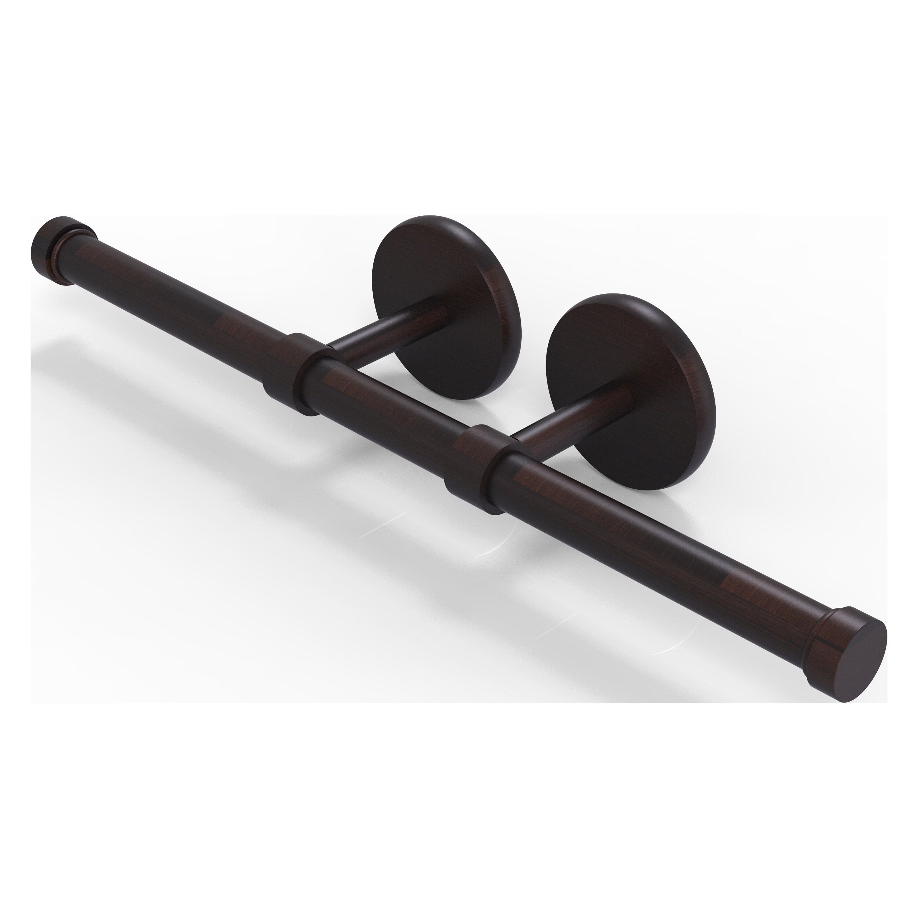 Allied Brass P1000-24-2-VB Prestige Skyline Venetian Bronze Wall mount Double post Toilet Paper Holder 2 -Rolls with Storage