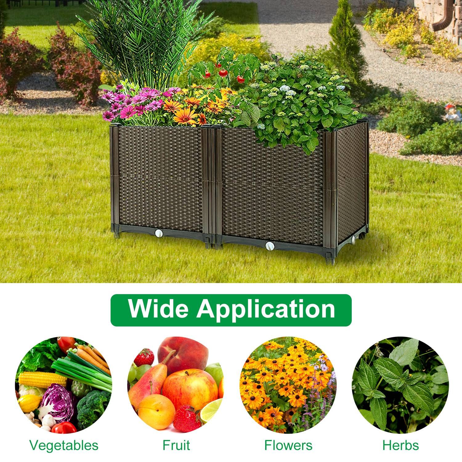 JUSHUA FL-X3SPNY Raised-Garden-Beds - View #4