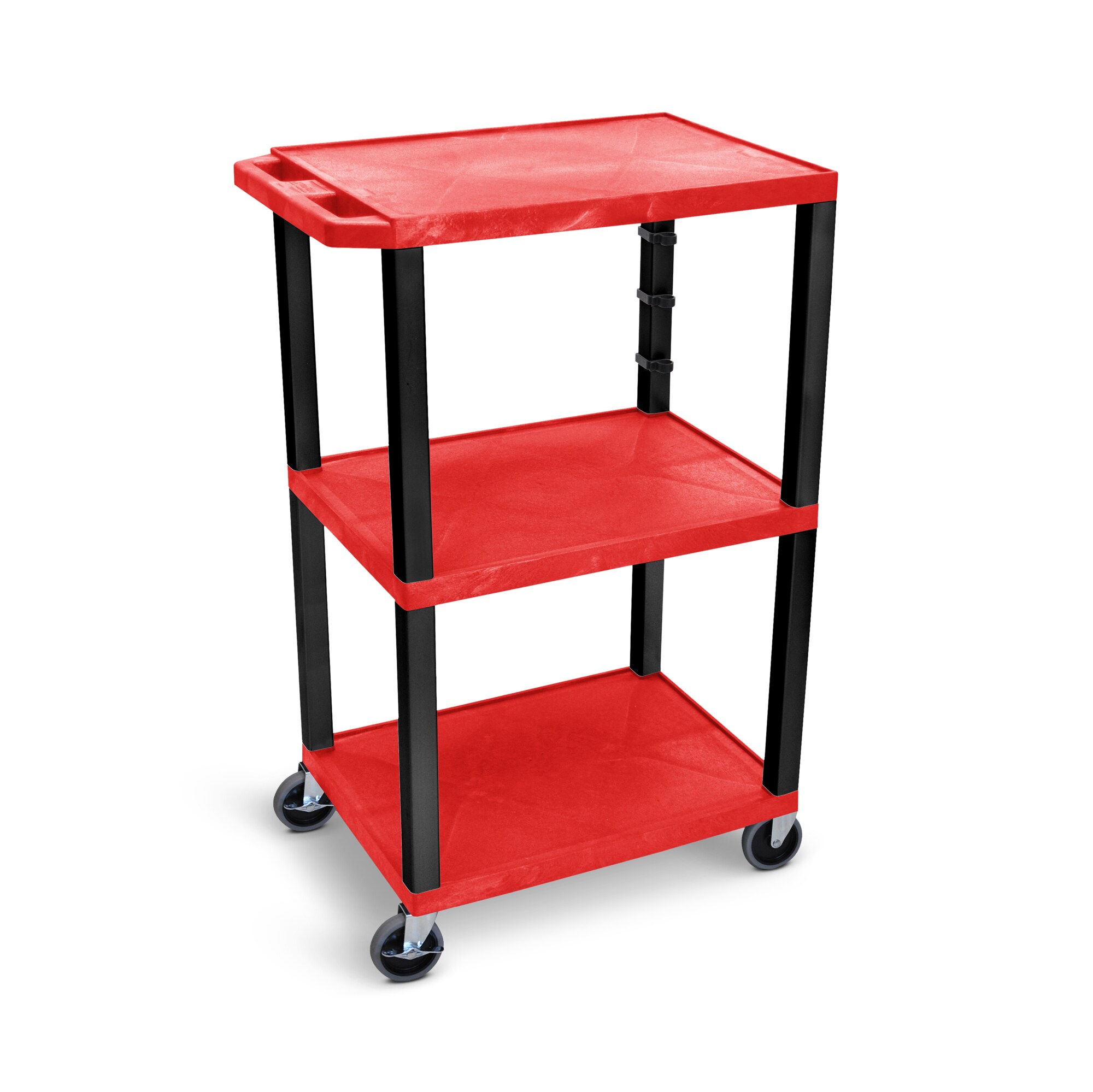 Luxor UCPL1RE-B 42.5-in Table 300-lb Capacity Utility Cart