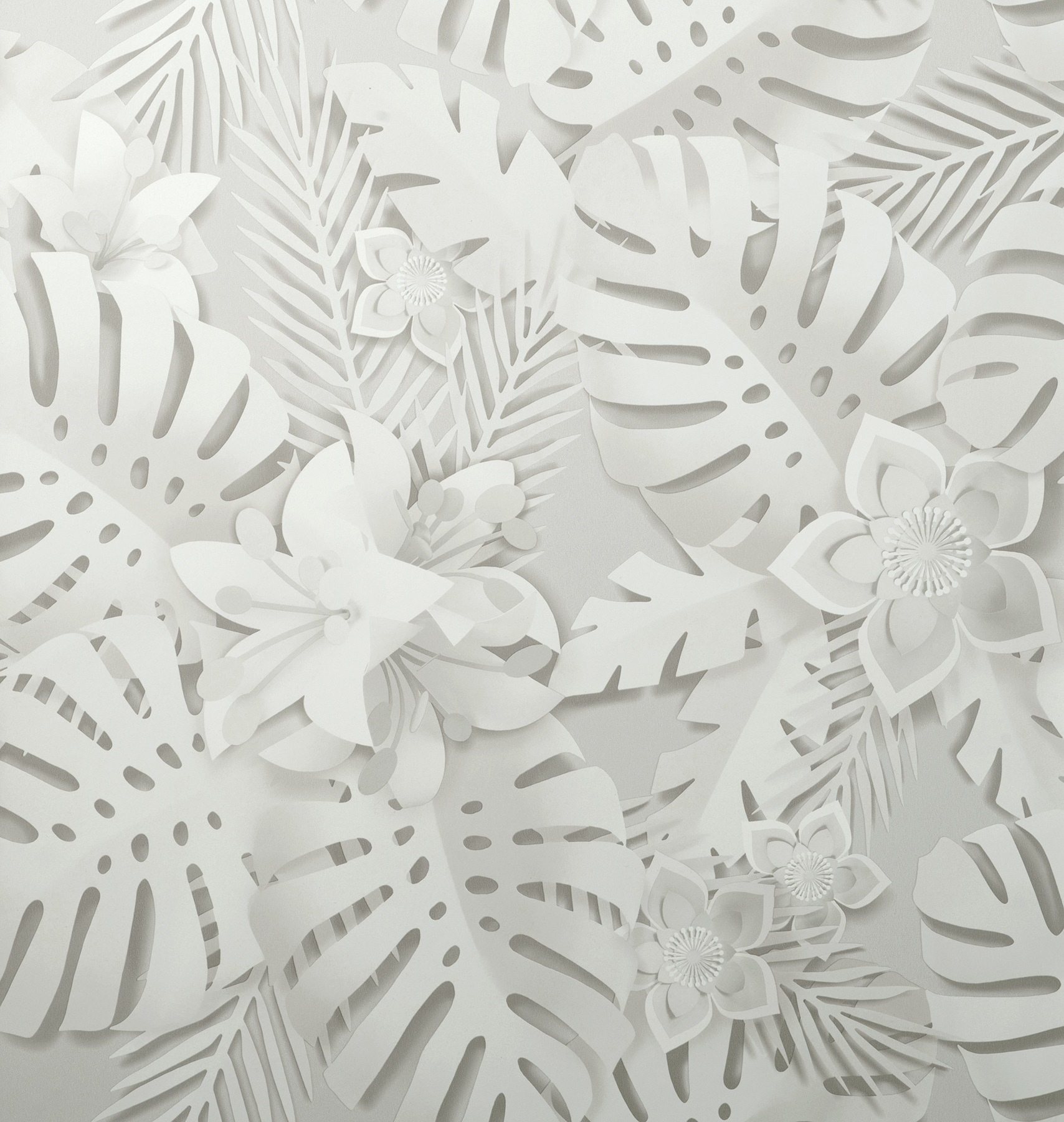 Fine Decor FD42828 Medley 56.4-Sq. Feet Gray Paper Ivy/Vines Unpasted Wallpaper