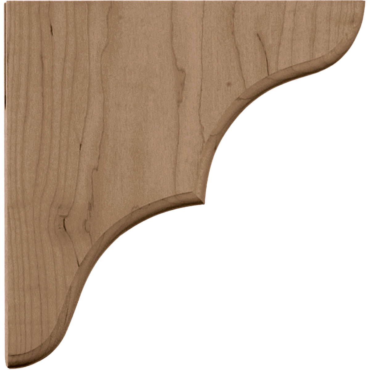 Red Oak 10" Hand-Carved Wood Corbel Bracket