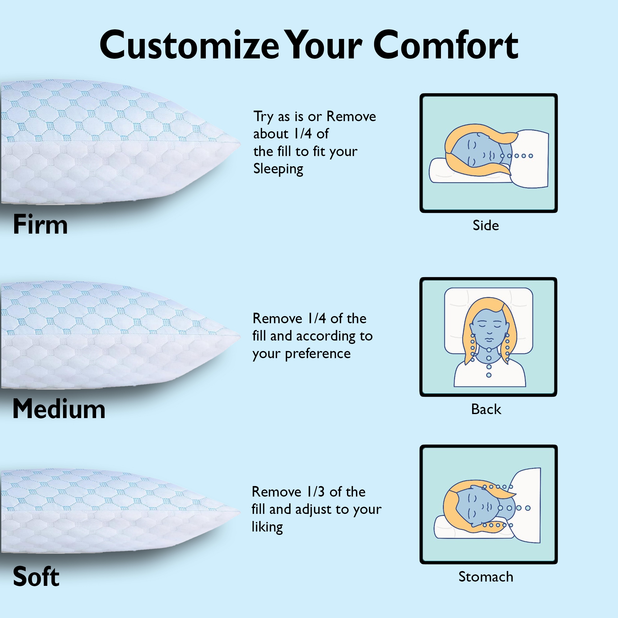 Glance PILL100 Bed-Pillows - View #3
