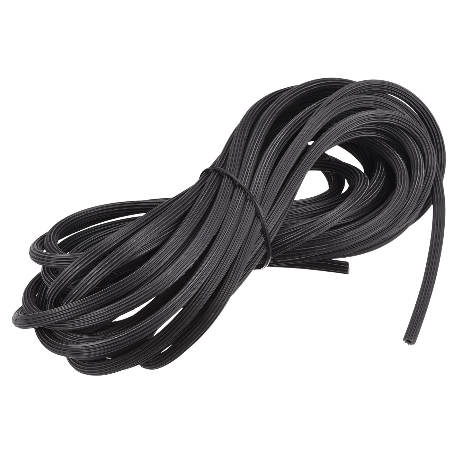 Unique Bargains Screen Spline 7.5M/24.61Ft Length PVC Sealing Strip Window Screen Retainer 6mm OD Black