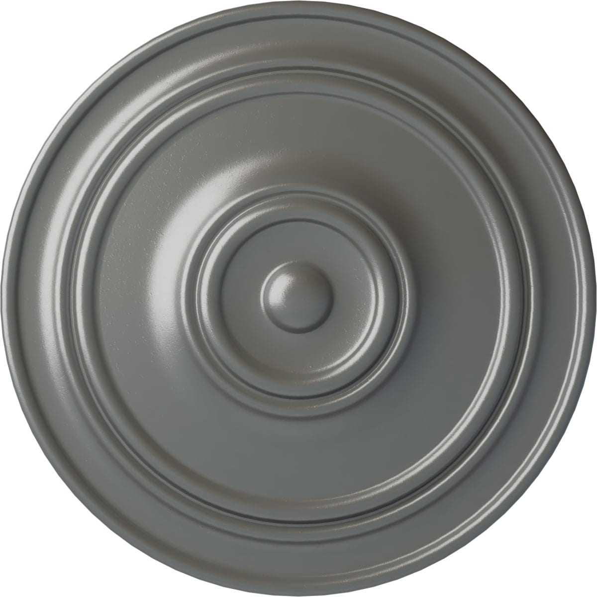 Ekena Millwork CM22CLSLS Classic 21.875-in W x 21.875-in L Silver Polyurethane Ceiling Medallion