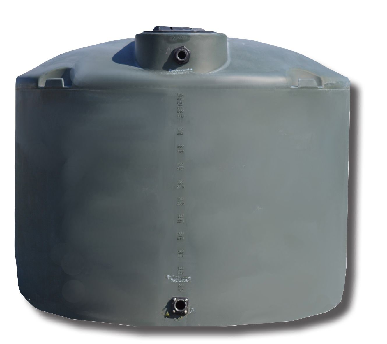 Snyder Industries 2600-Gallons Plastic Green Water Storage Tank in the Water  Storage department at