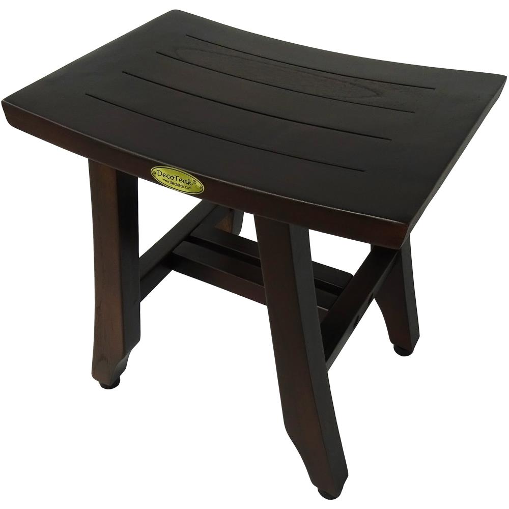 DecoTeak DT50 Woodland Brown Teak Freestanding Shower bench