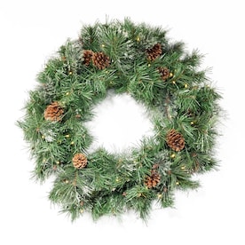 Battery-operated Artificial Christmas Wreaths at Lowes.com