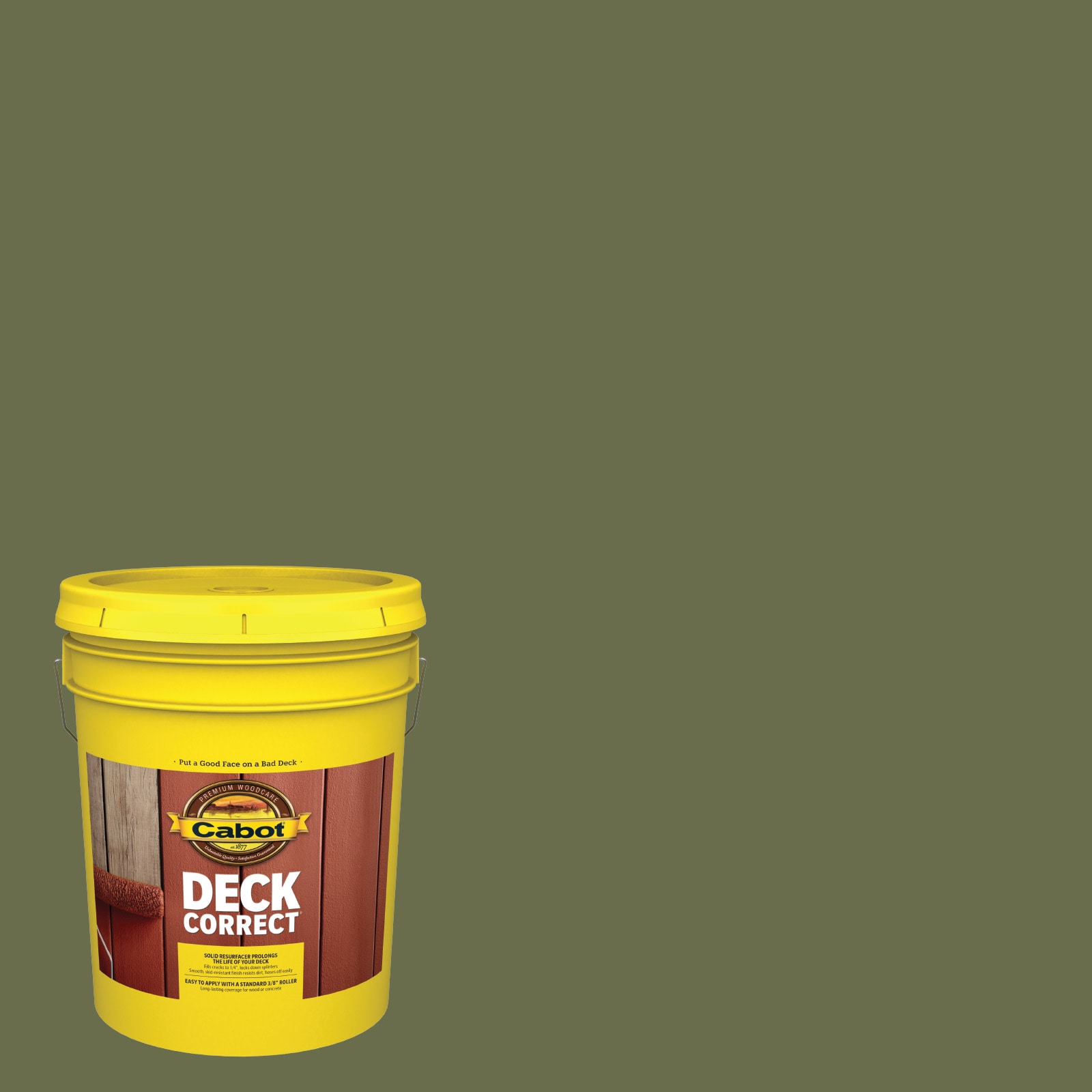 Cabot SAGEBRUSH-1028102 DeckCorrect Sagebrush Solid Exterior Wood Stain and Sealer in One ( 5-gallon )