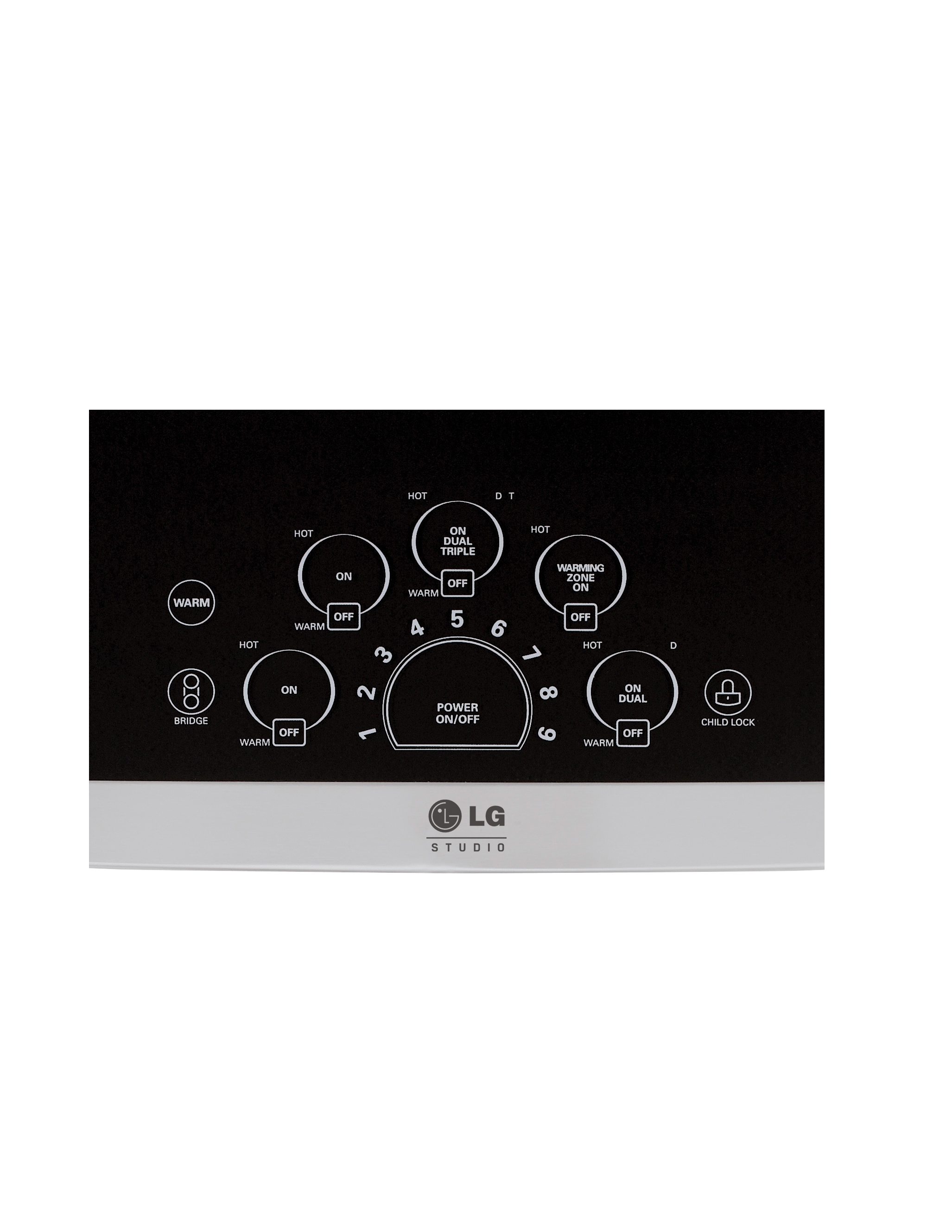 LG 30-in 5 Burners Smooth Surface (Radiant) Black Electric Cooktop