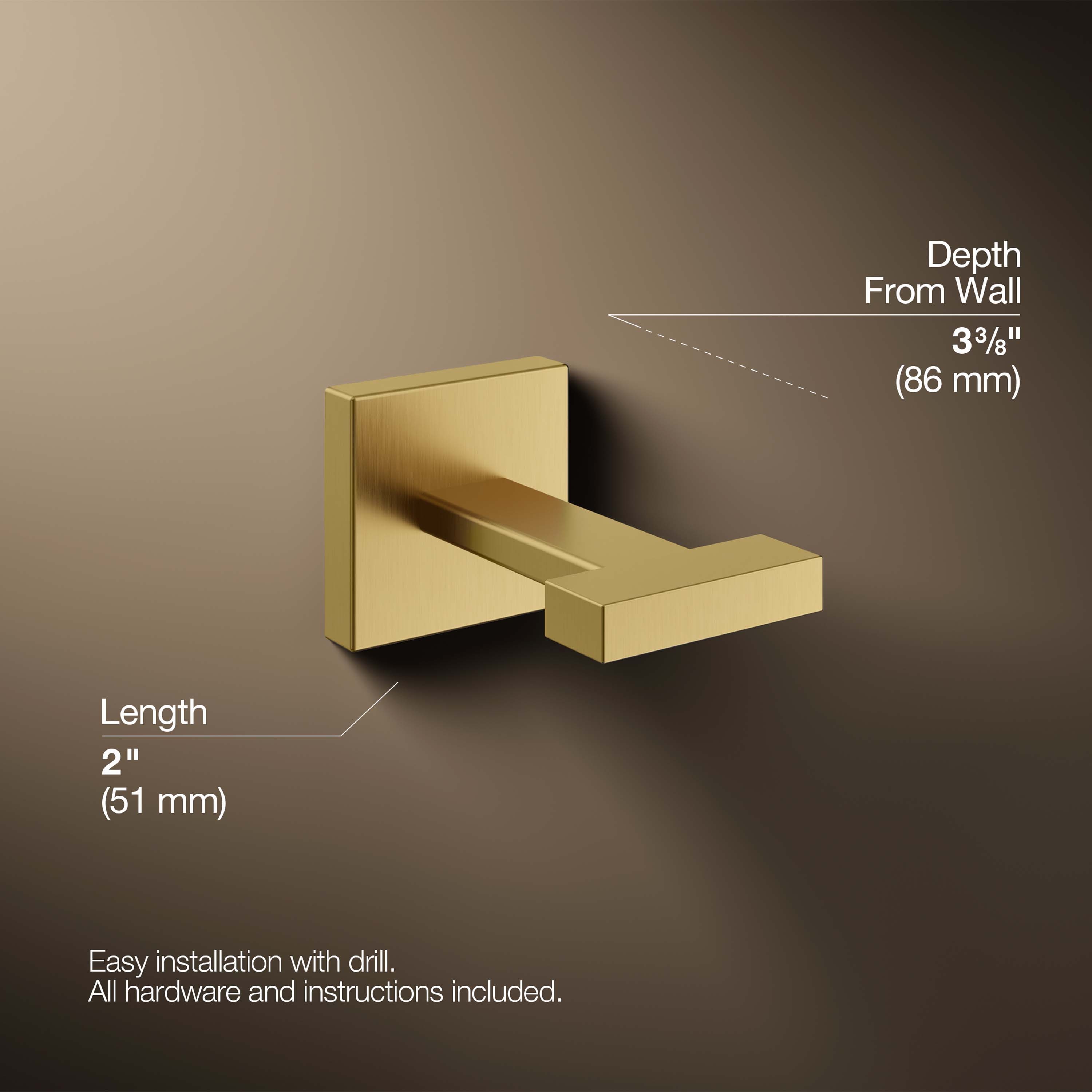 KOHLER 23290-2MB Robe-Hooks - View #3