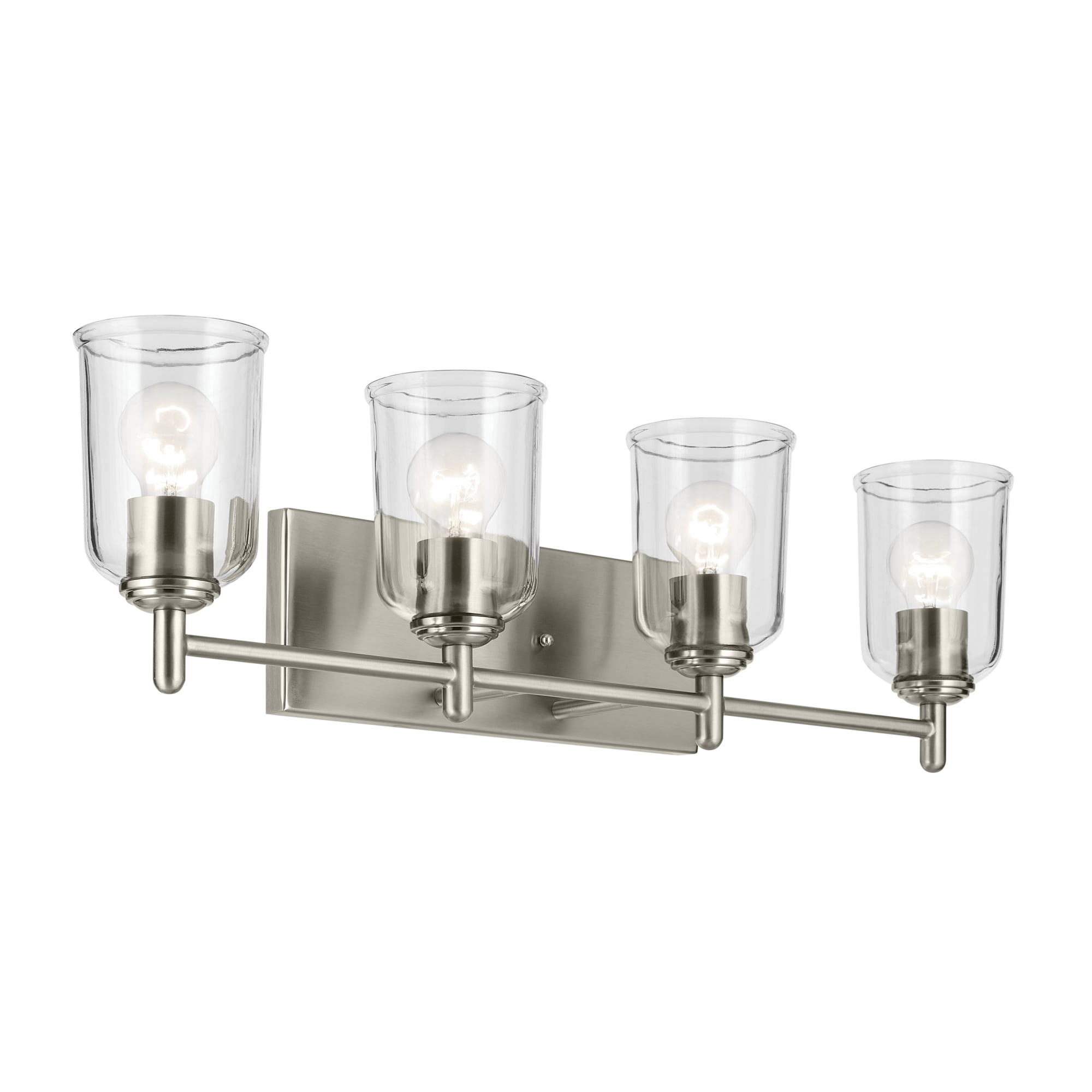 Kichler 45575NICLR Shailene 29.75-in 4 -Light Brushed Nickel Traditional Vanity light
