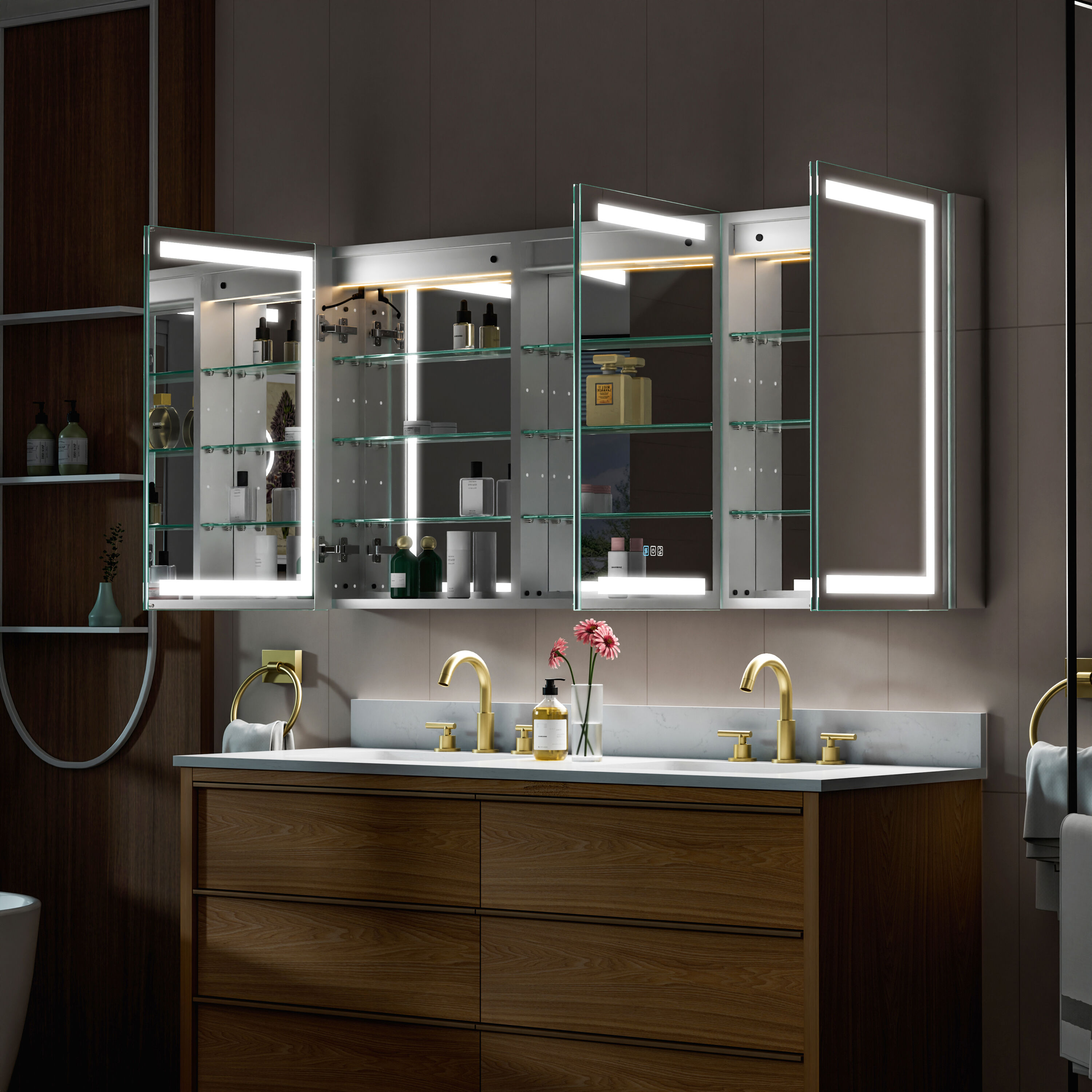 WELLFOR EX-UNBV36GR Bathroom-Medicine-Cabinets - View #17