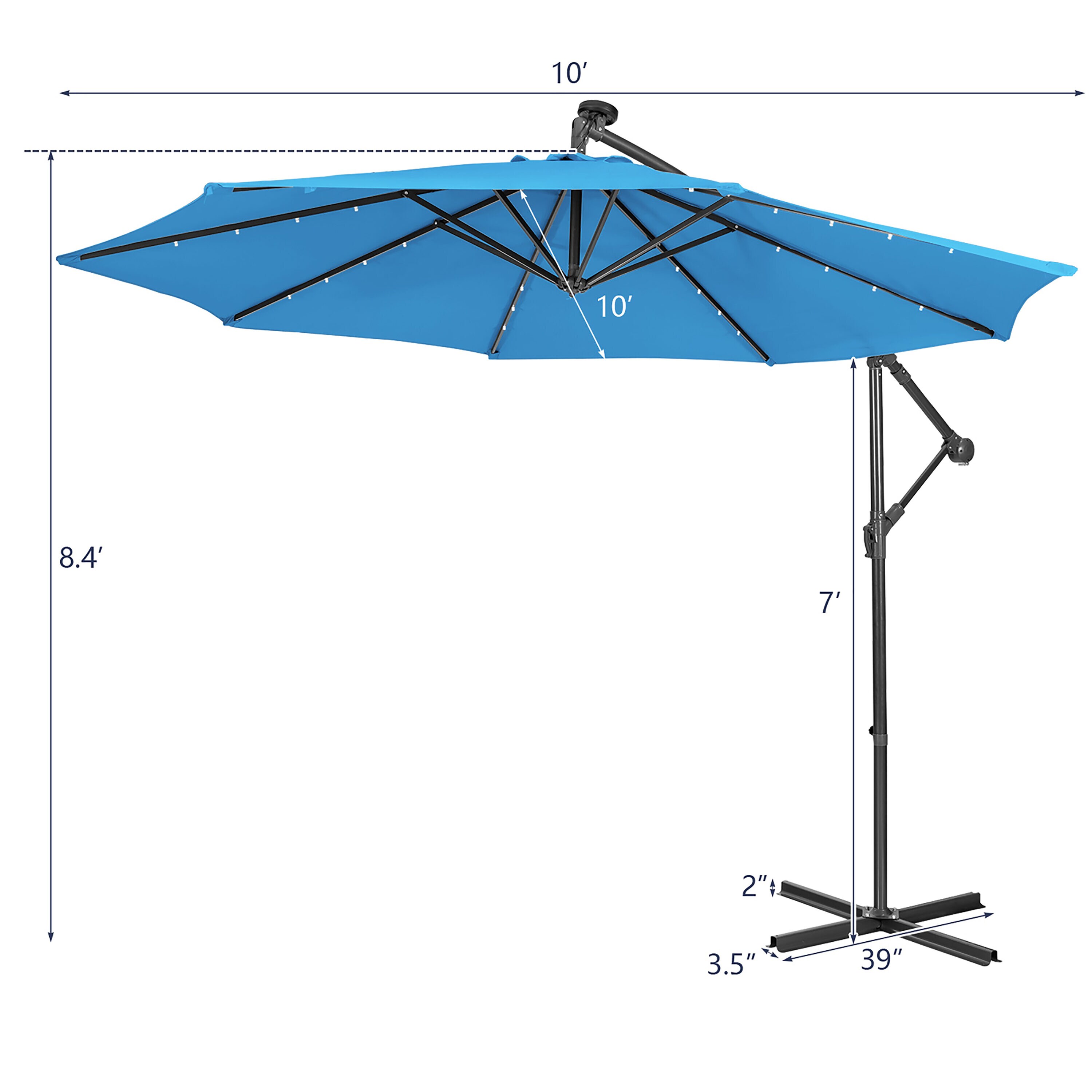 Costway NP10194LS Umbrellas-2 - View #9