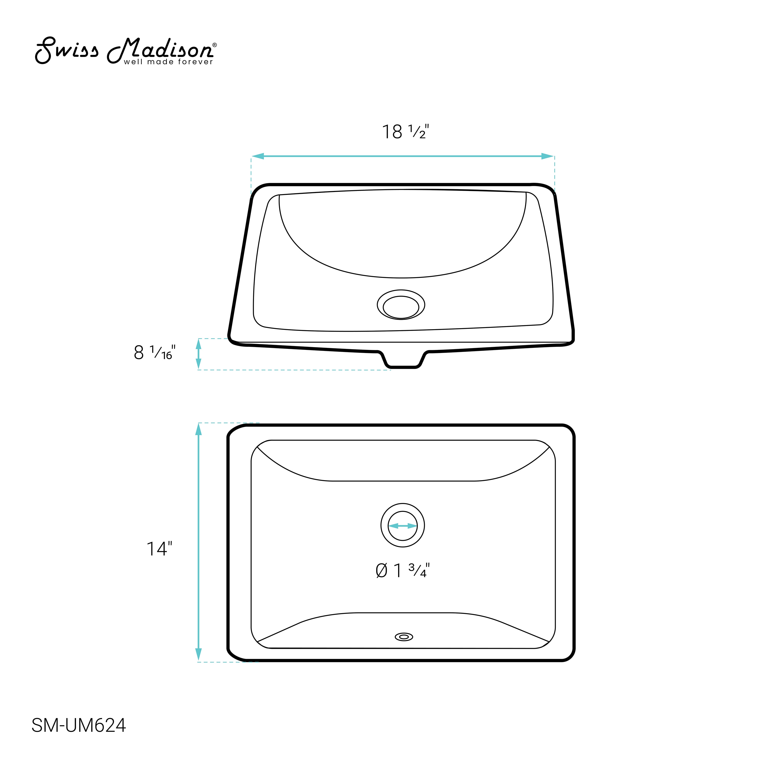 Swiss Madison SM-25-KUNNS06WH Bath-Sink - View #7