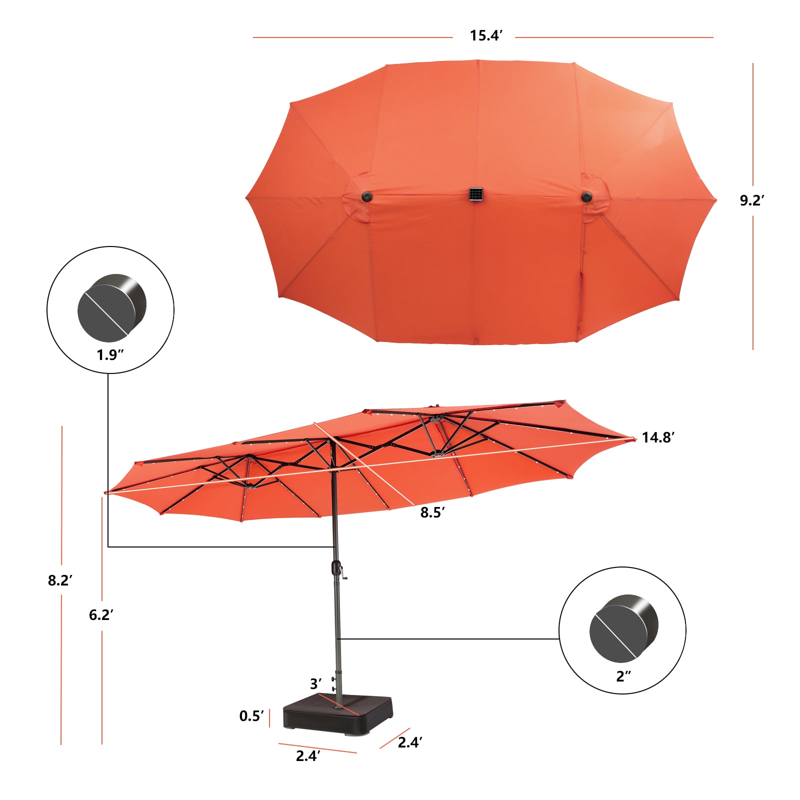 Iseryn GS247OR10 Umbrellas-2 - View #5