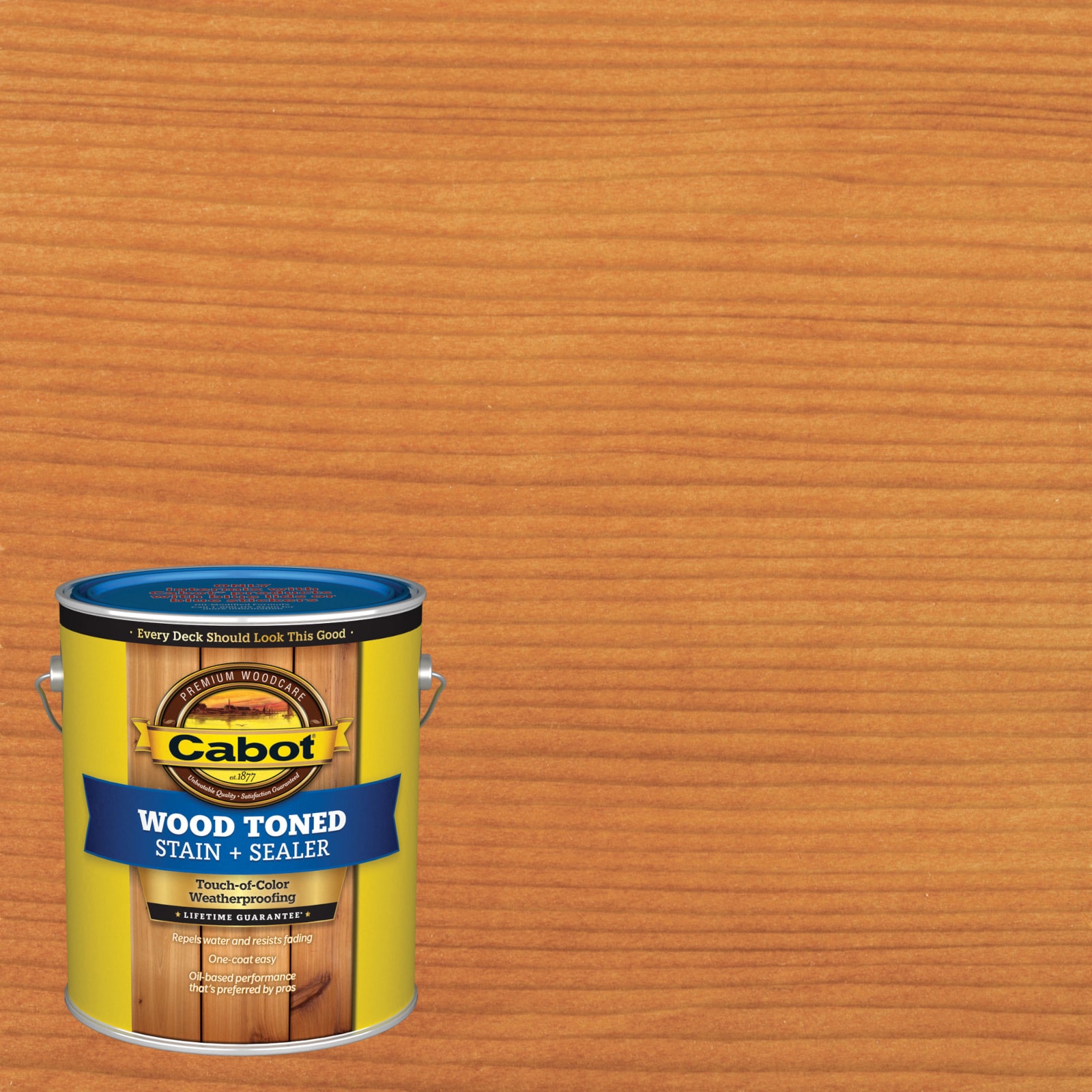 Cabot Pre-tinted Cordovan Leather Semi-transparent Exterior Wood Stain and  Sealer (1-Gallon) in the Exterior Stains department at