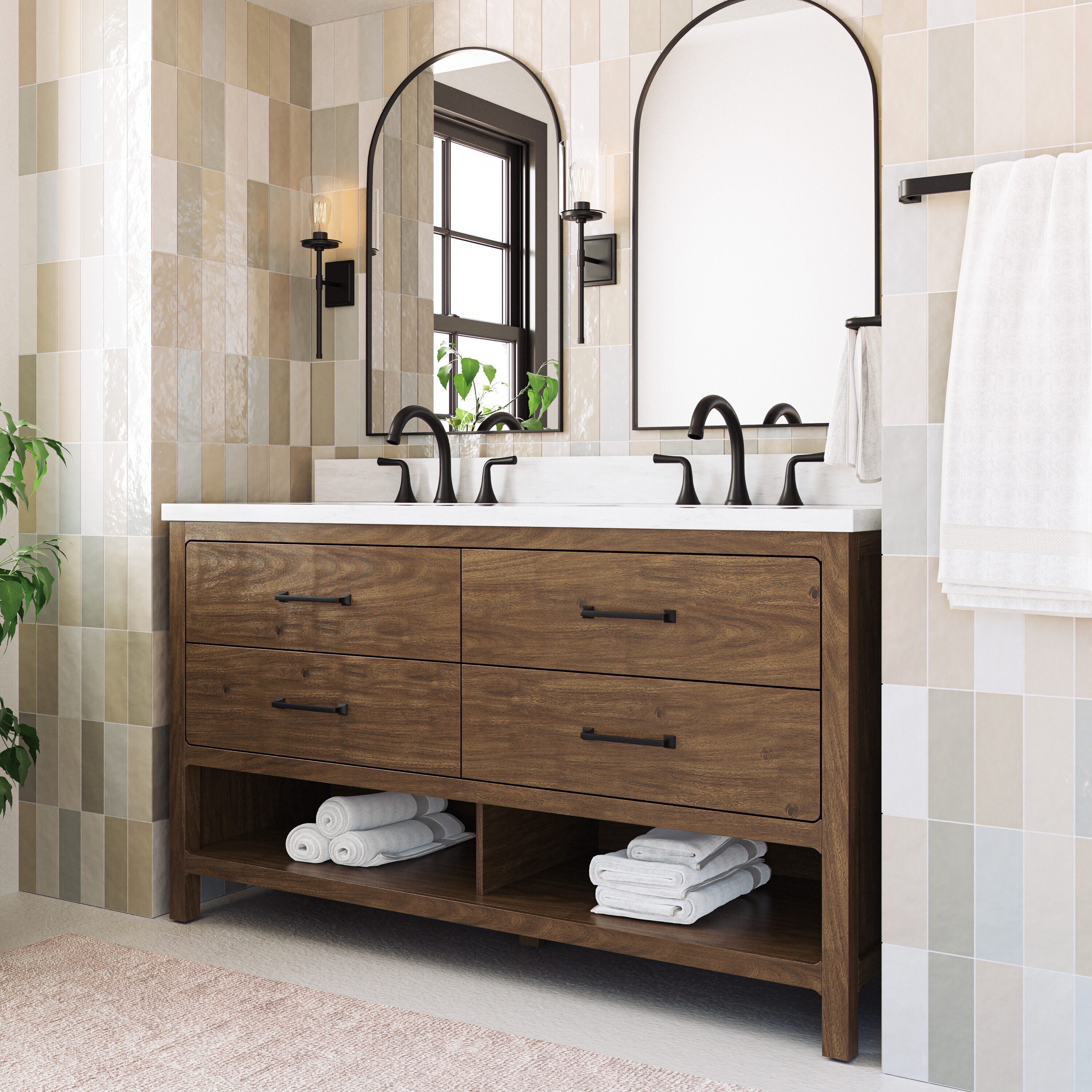 allen + roth LWSLH60V Bath-Vanity-Combo - View #3