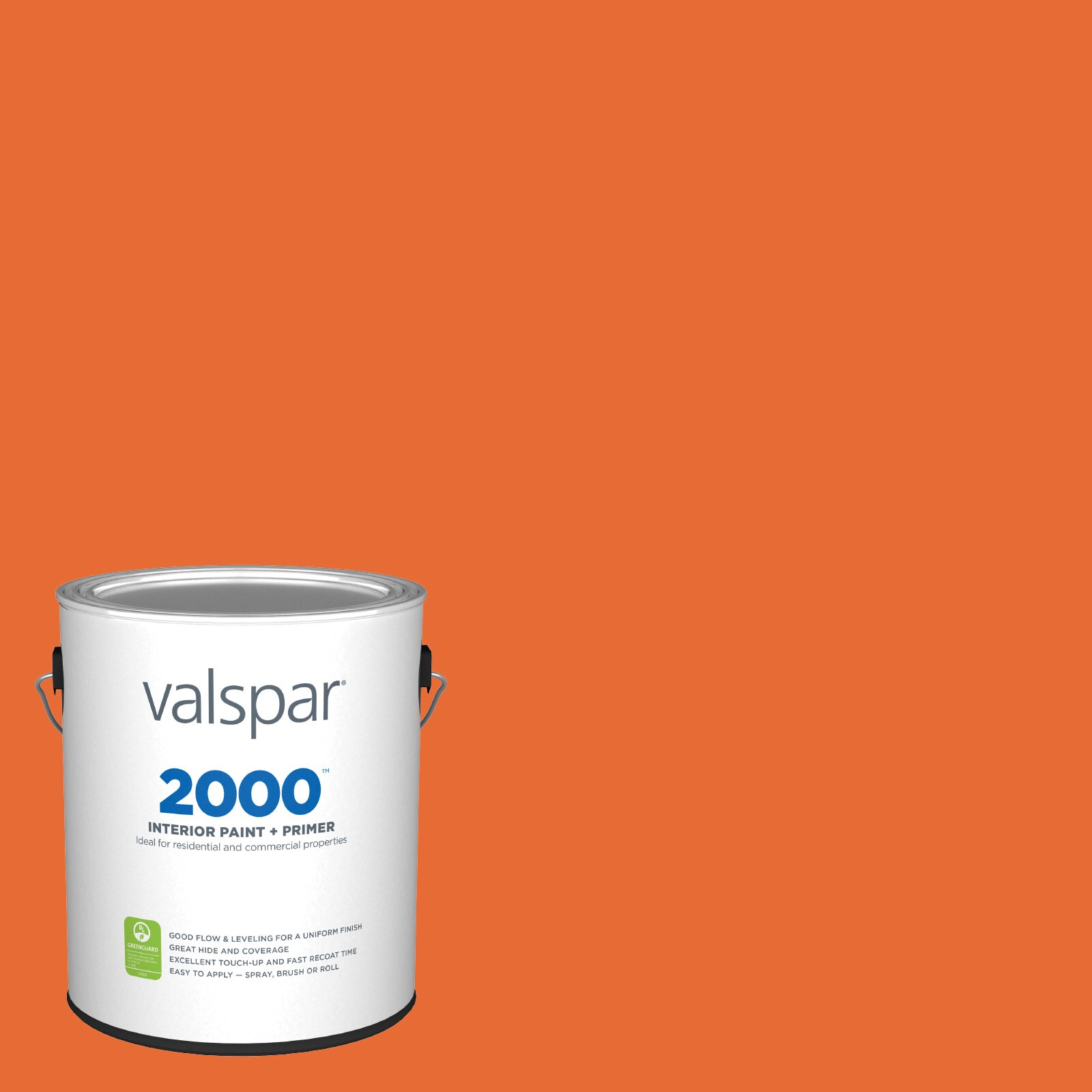 Valspar 2010-2-28328 2000 Flat Island Orange 2010-2 Latex Interior Paint Paint + Primer ( 1-gallon )