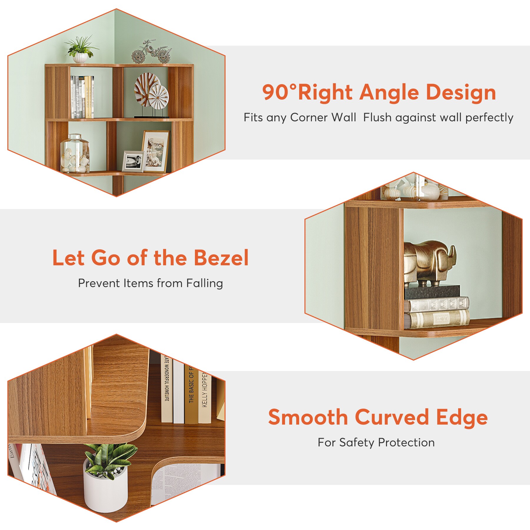Tribesigns HOGA-YS0024 bookcases - View #5