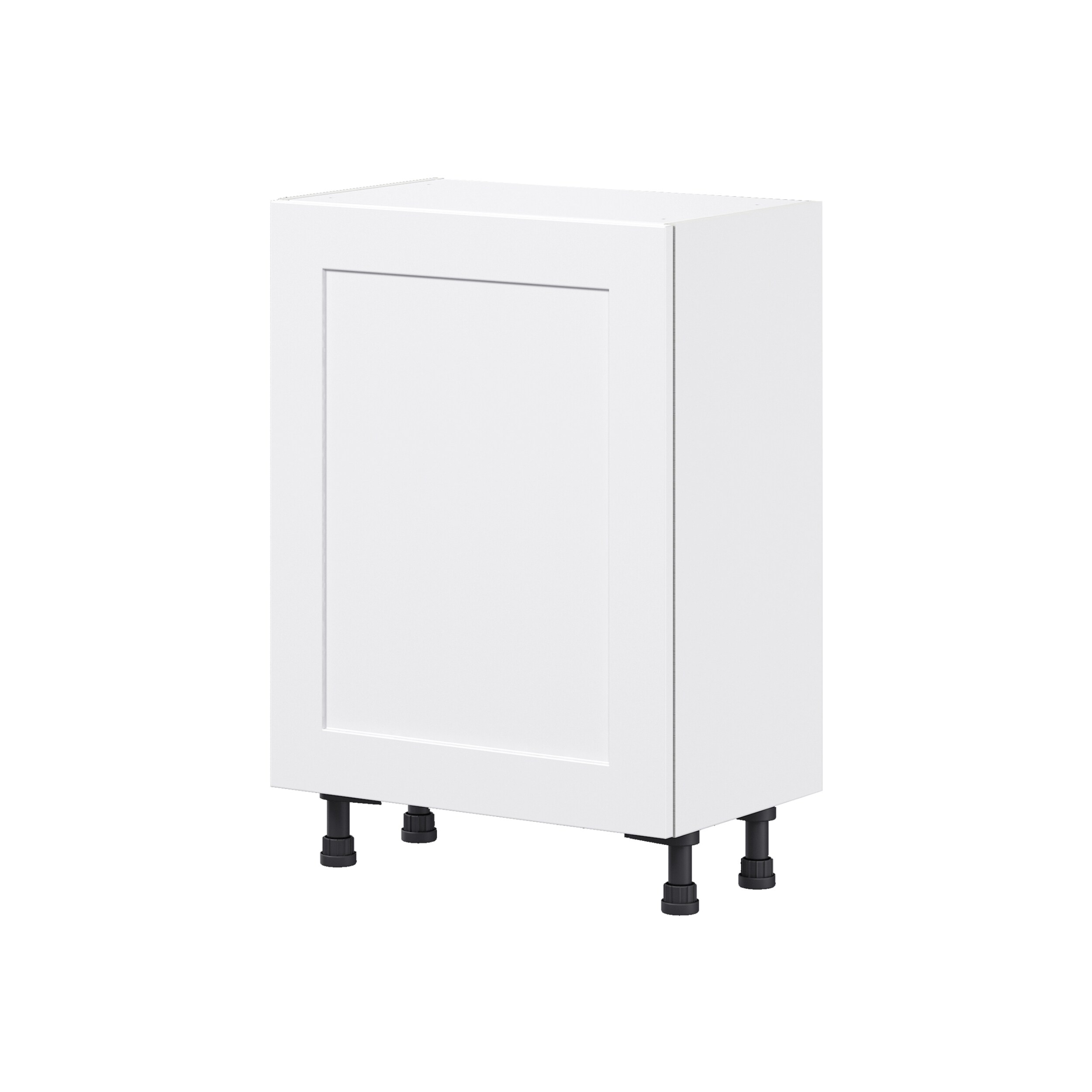 Hugo&Borg Jolie 24-in W x 34.5-in H x 14-in D Warm White Base Fully Assembled Cabinet (Flat Panel Shaker Door Style)