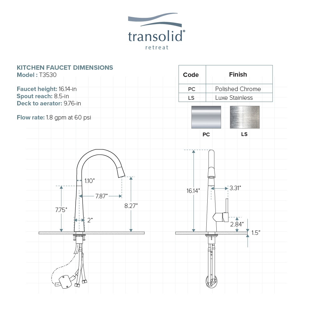 Transolid T3530-LS Kitchen-Faucets - View #7