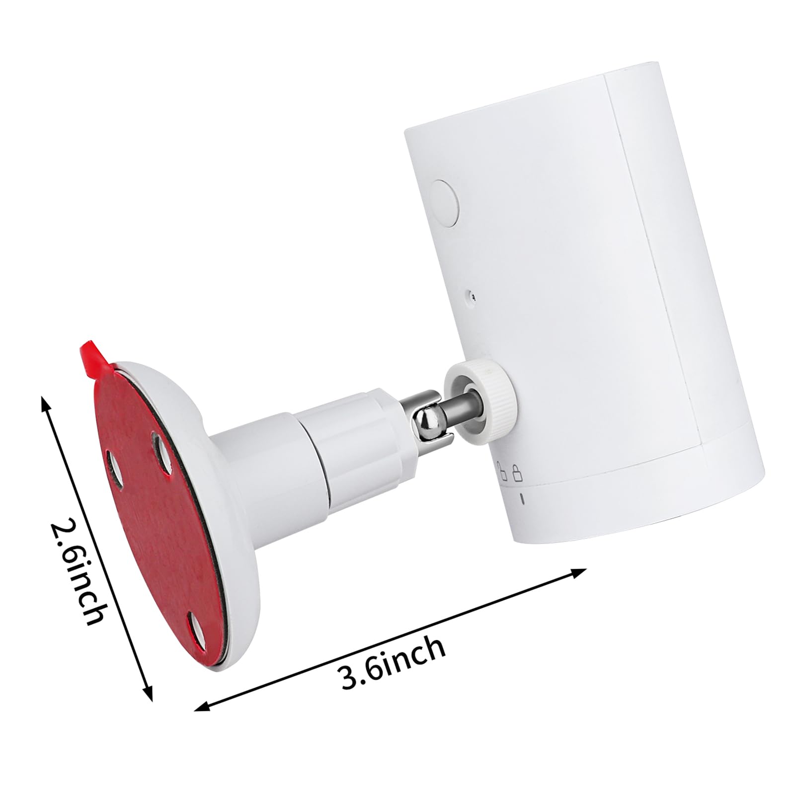 AOIZGMY 2 pack adhesive wall mount for security camera adjustable 360 ...