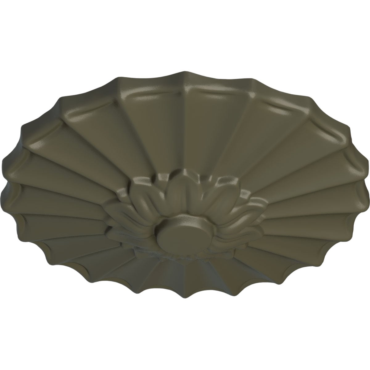 Ekena Millwork CM09SHWHF Ceiling-Medallions - View #2
