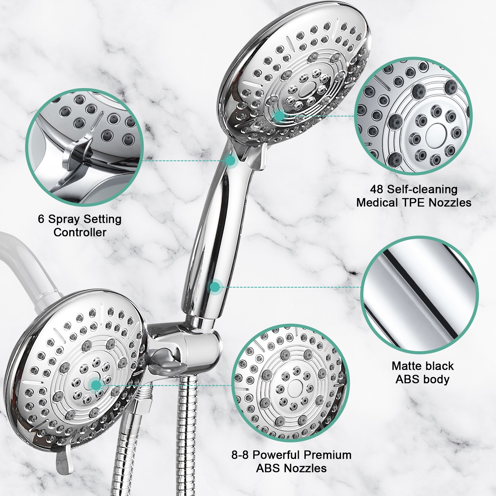 Cobbe LSKSSF0102C Showerhead-Bar-Panels - View #2